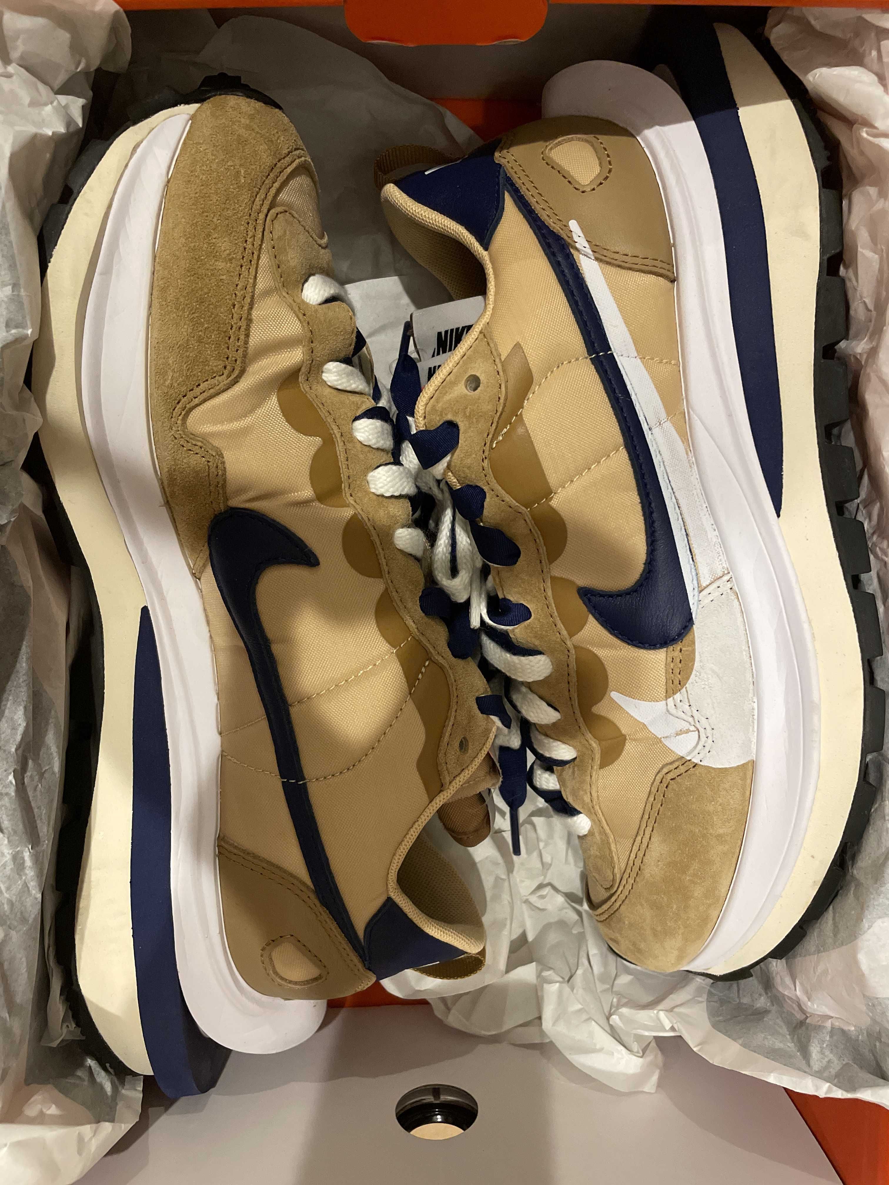 Sacai × Nike Vapor Waffle "Sesame And Blue Void"