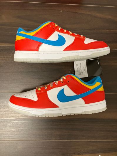 FRUiTY PEBBLESTM × Nike Dunk Low QS "Habanero Red/Dark Sulfur/Laser Blue"