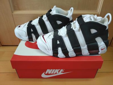 NIKE AIR MORE UPTEMPO "WHITE/BLACK/UNIVERSITY RED"(2020)