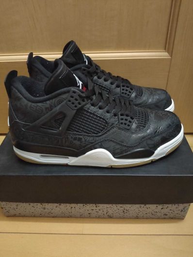 Nike Air Jordan 4 Retro "Laser Black/Gum"