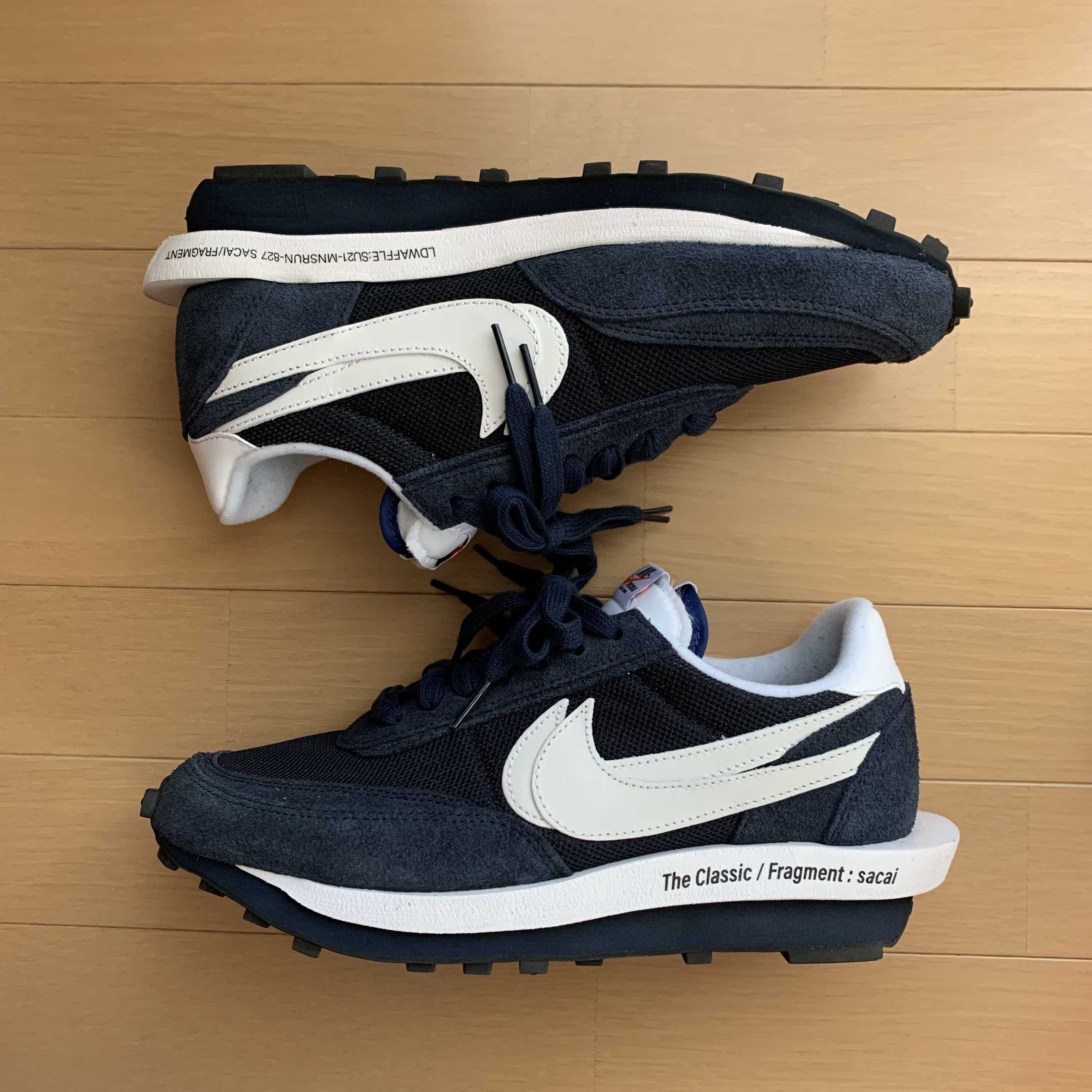 Fragment × sacai × Nike LD Waffle "Blackended Blue"