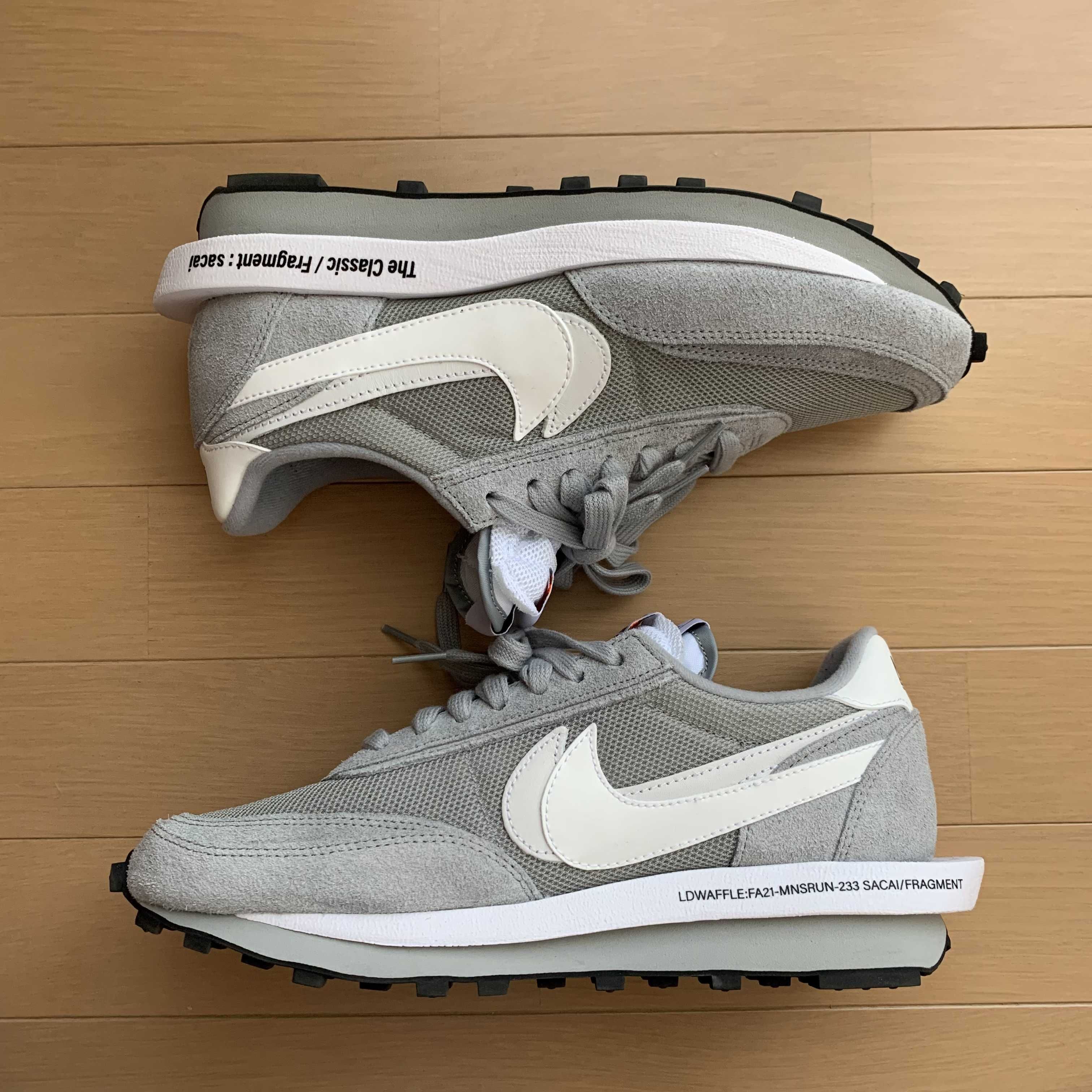 Fragment × sacai × Nike LD Waffle "Light Smoke Grey"