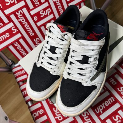 Travis Scott × Nike Women's Air Jordan 1 Low OG "Medium Olive"