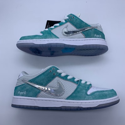 APRIL SKATEBOARDS × Nike SB Dunk Low Pro QS "White and Multi-Color"