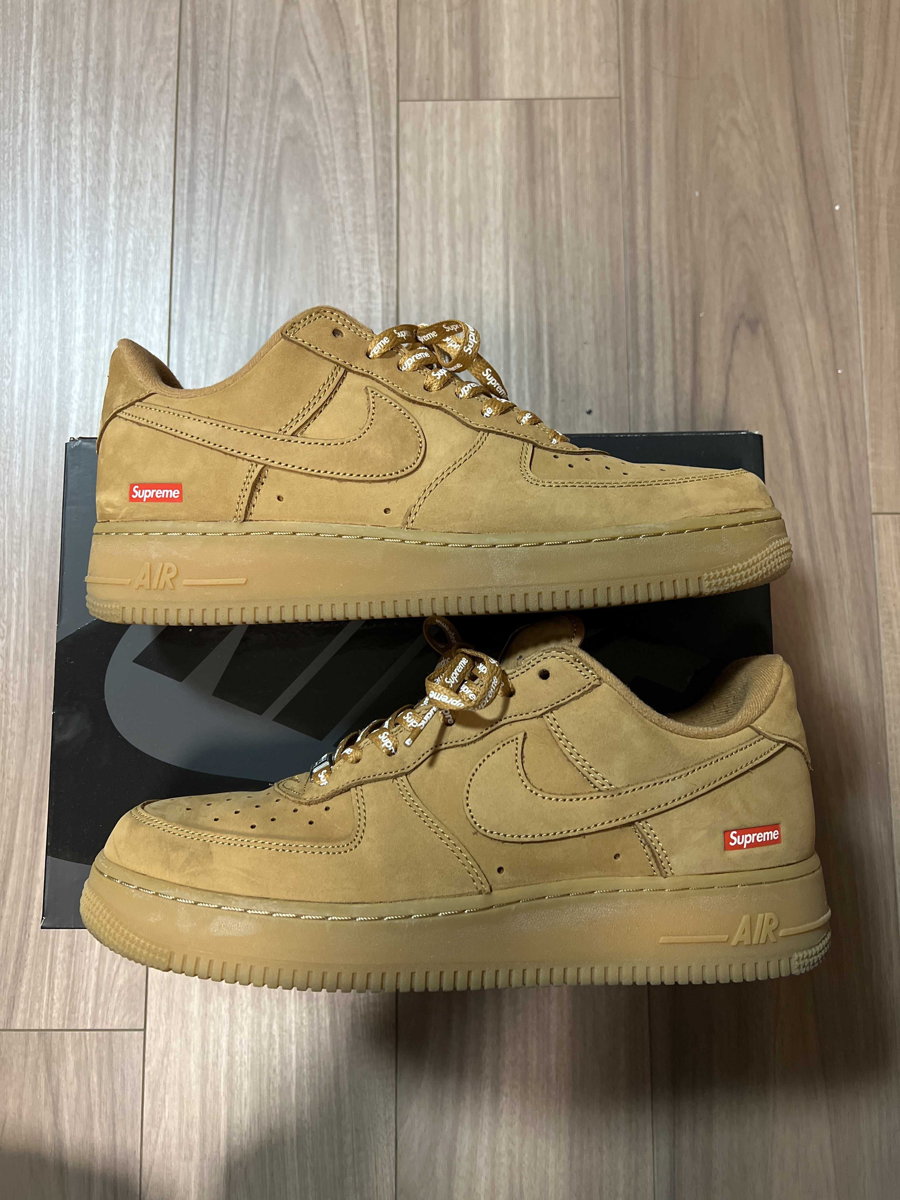 Supreme × Nike Air Force 1 Low "Flax/Wheat"