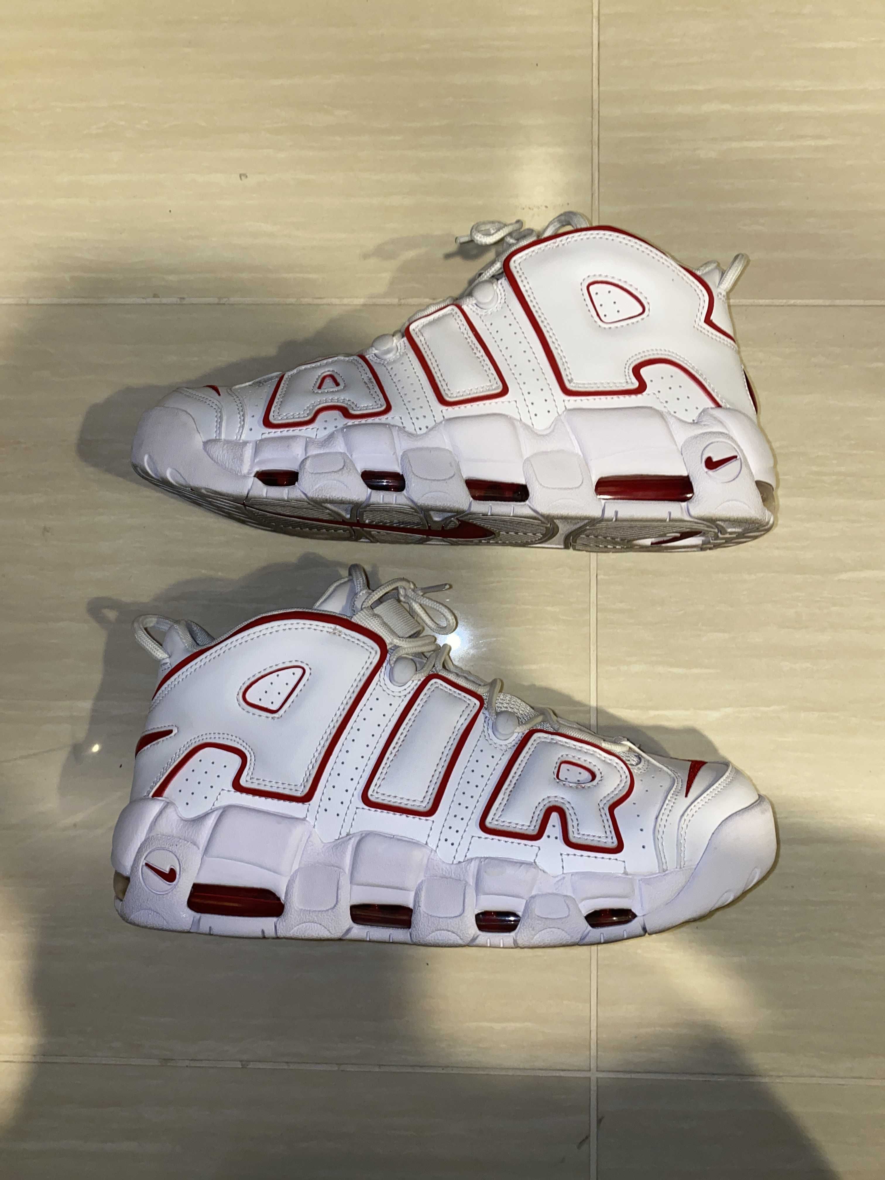NIKE AIR MORE UPTEMPO "WHITE/VARSITY RED" (2021)