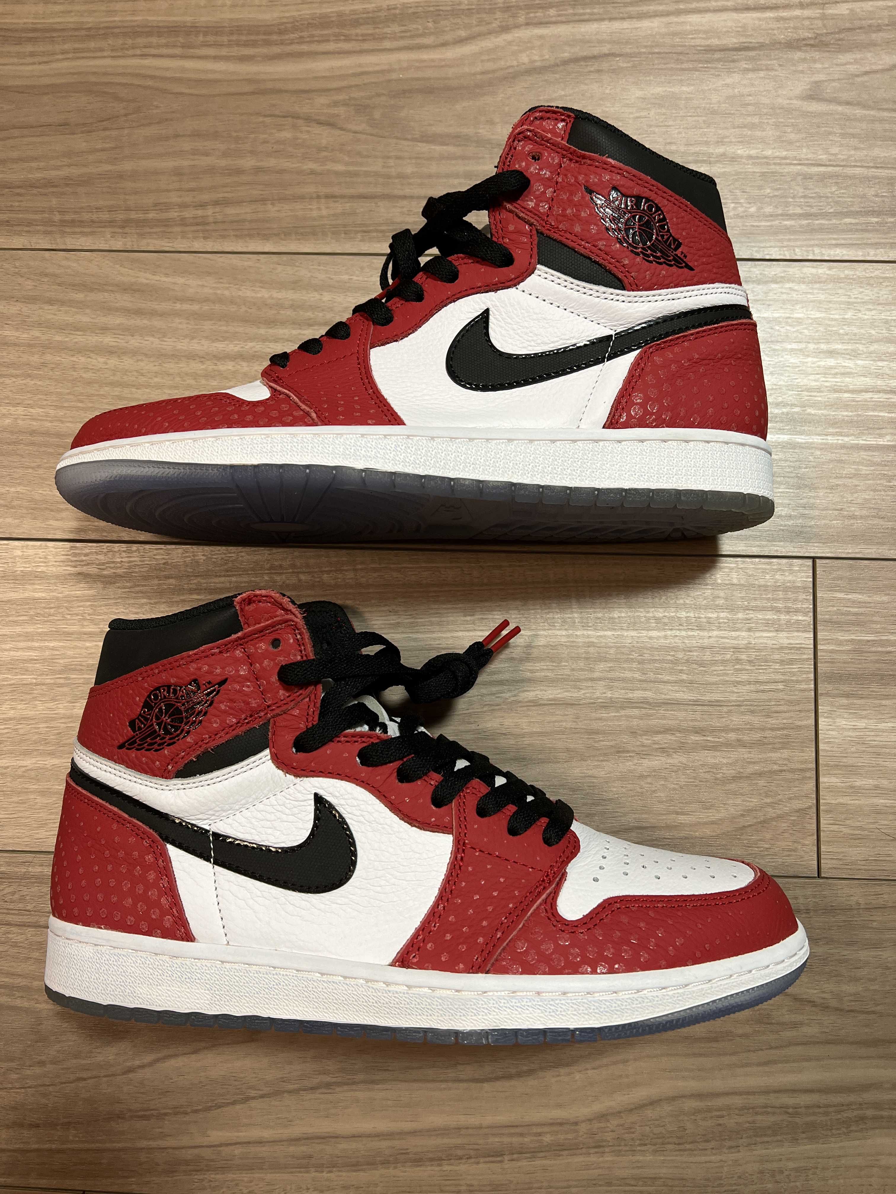 Spiderman × Nike Air Jordan 1 Origin Story "Gym Red/White/Photo Blue/Black"