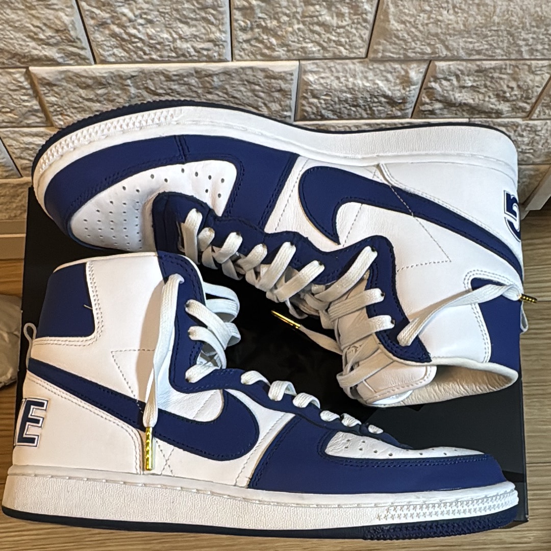 コムデギャルソン オムプリュス × ナイキ ターミネーター ハイ "ネイビー"