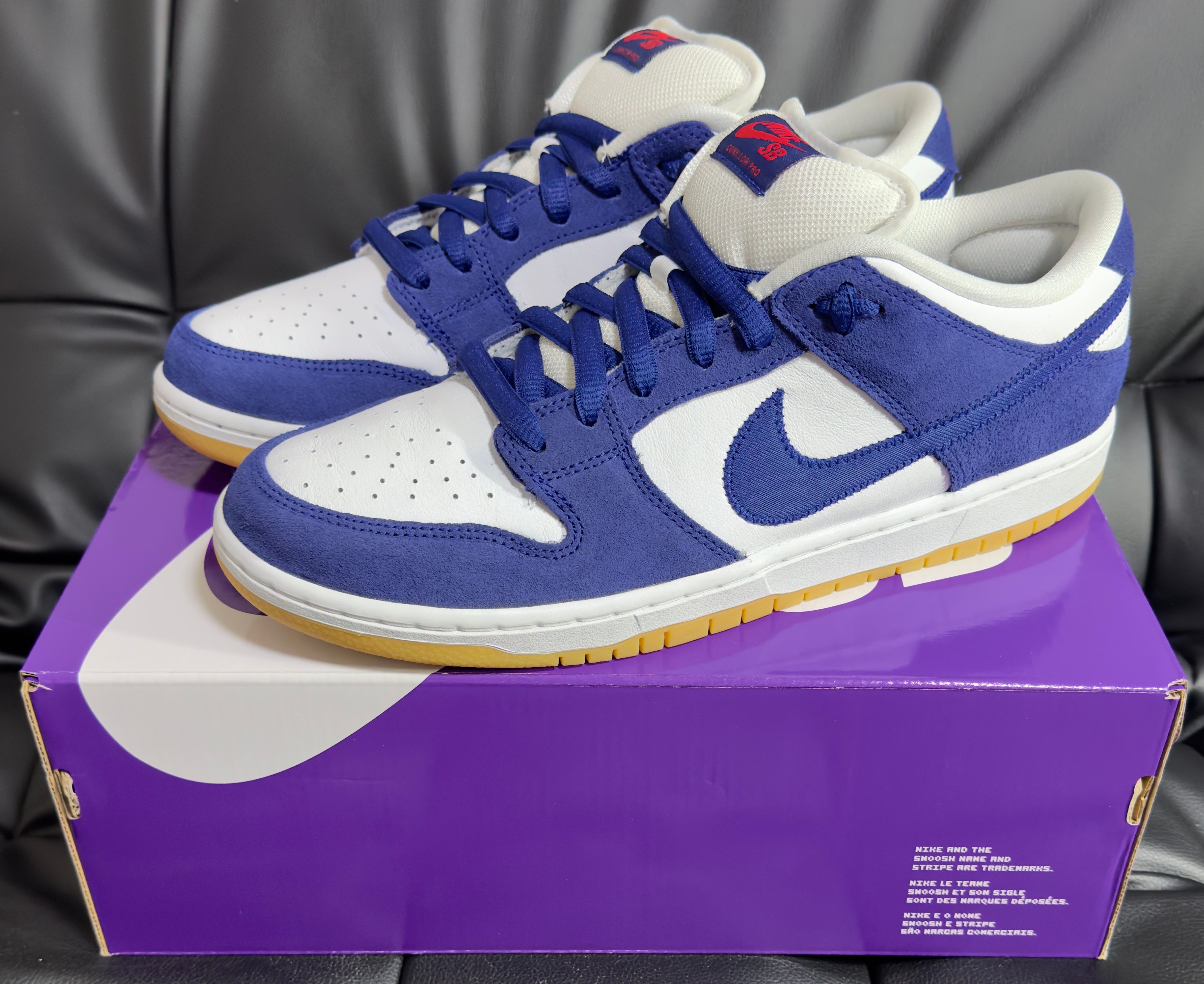 Nike SB Dunk Low "Los Angeles Dodgers/Deep Royal Blue"