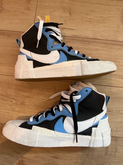 sacai × NIKE BLAZER MID "BLACK / BLUE"