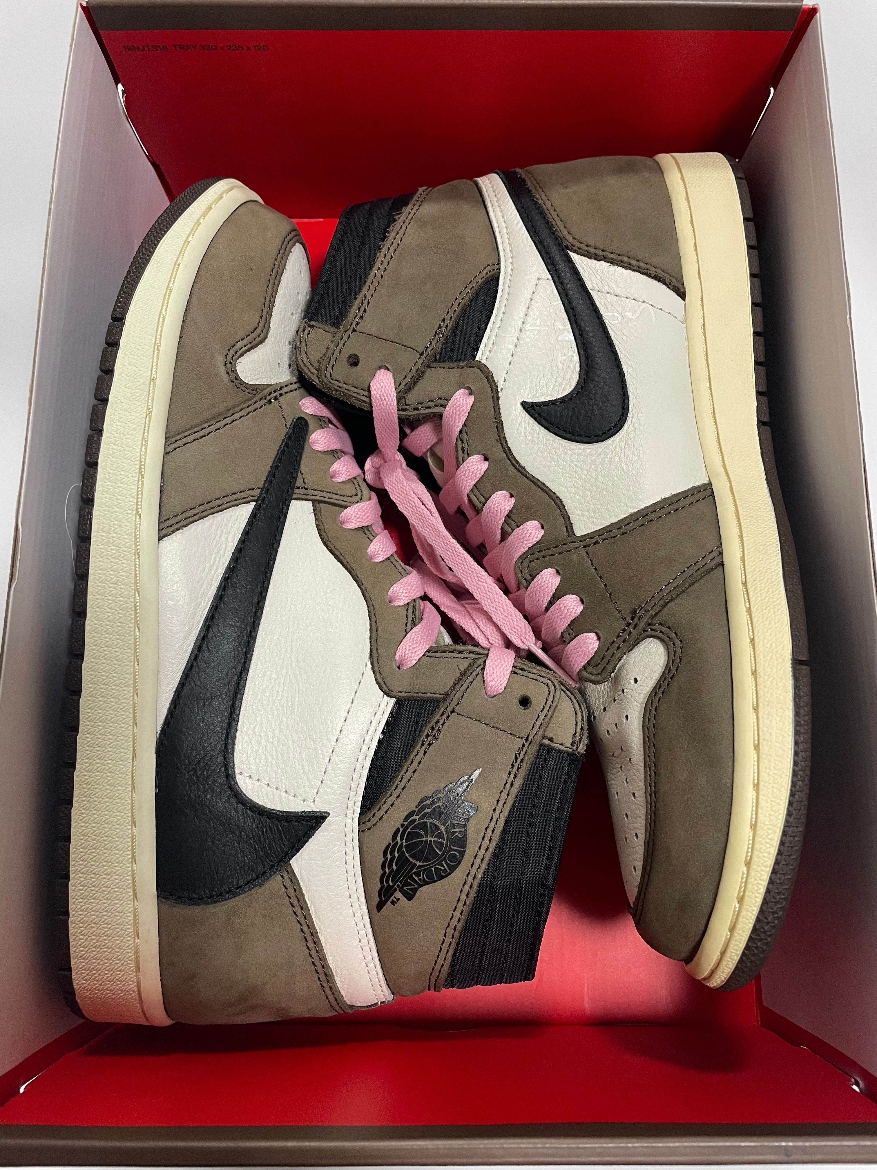 Travis Scott × Nike Air Jordan 1 Retro High OG TS SP "Sail/Dark Mocha"