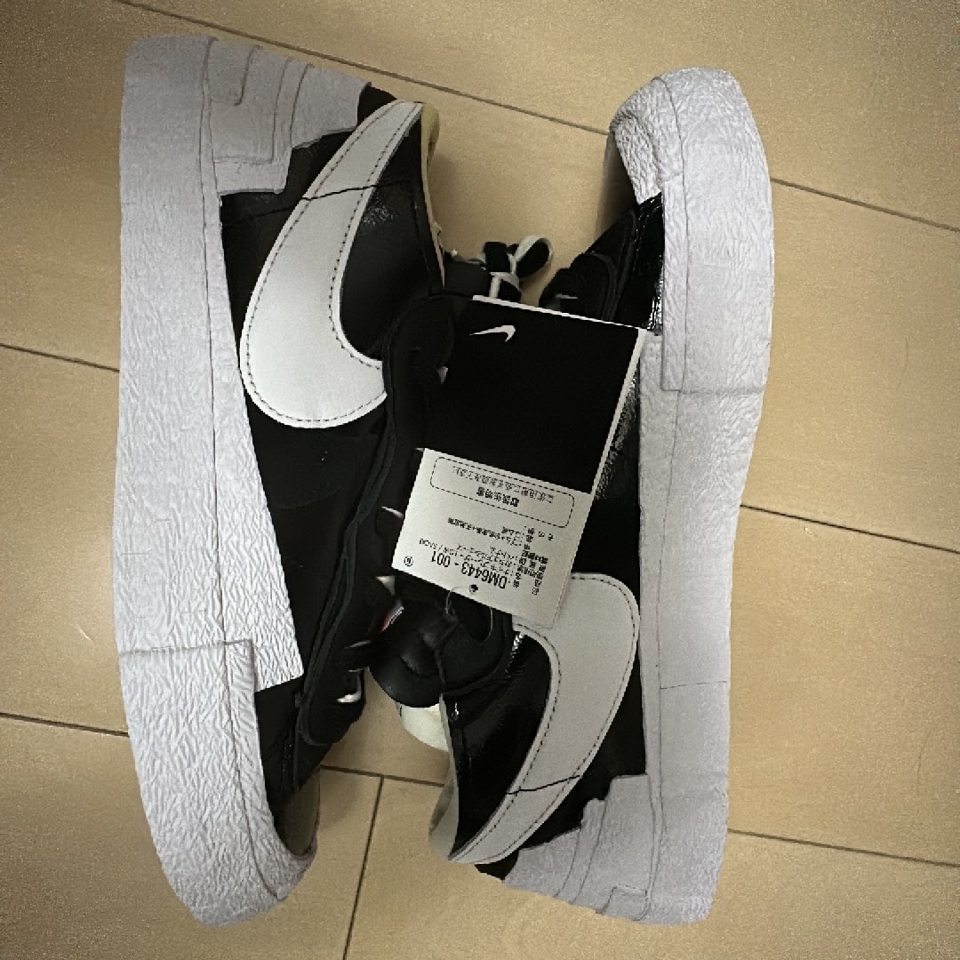 sacai × Nike Blazer Low "Black Patent Leather"