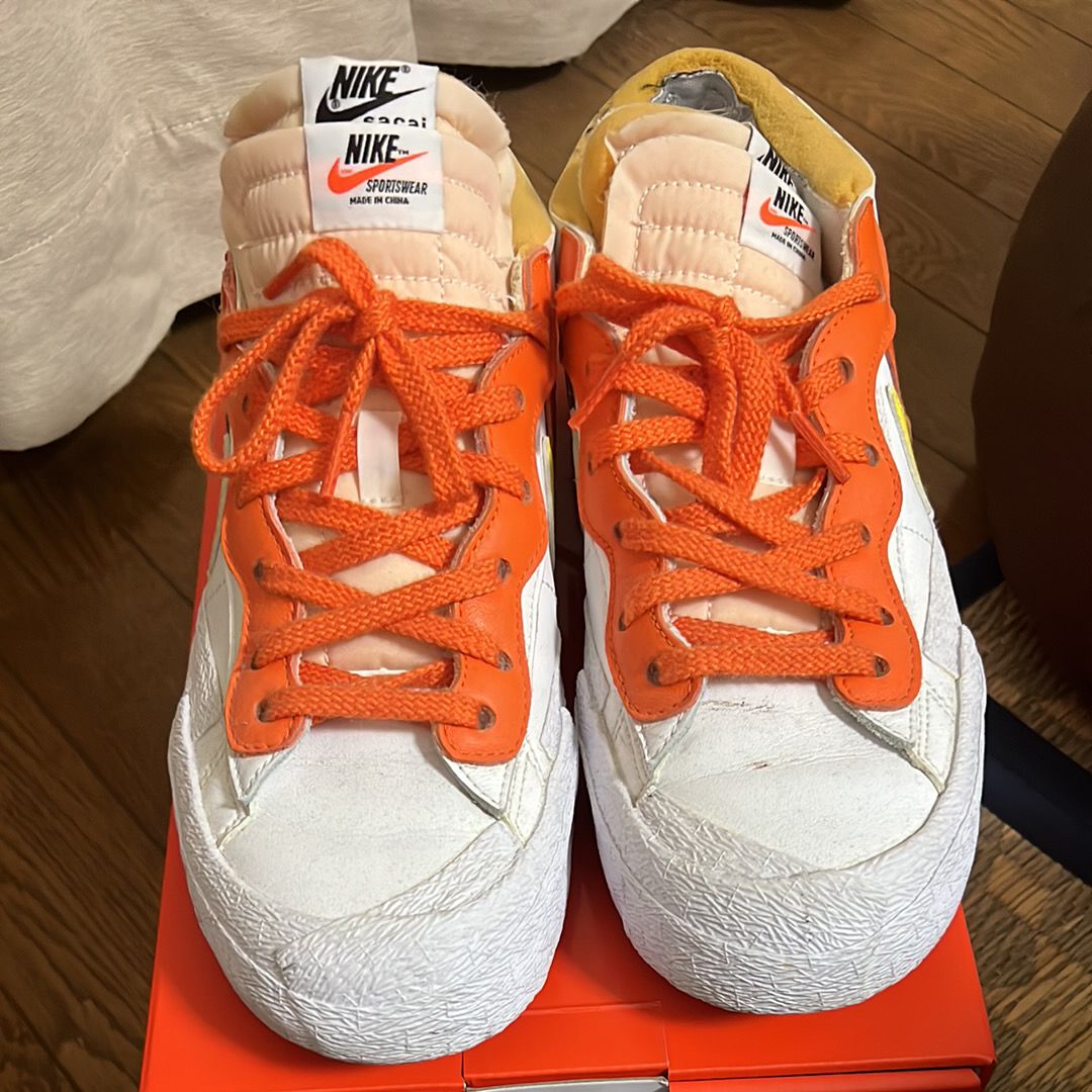 SACAI × NIKE BLAZER LOW "MAGMA ORANGE"