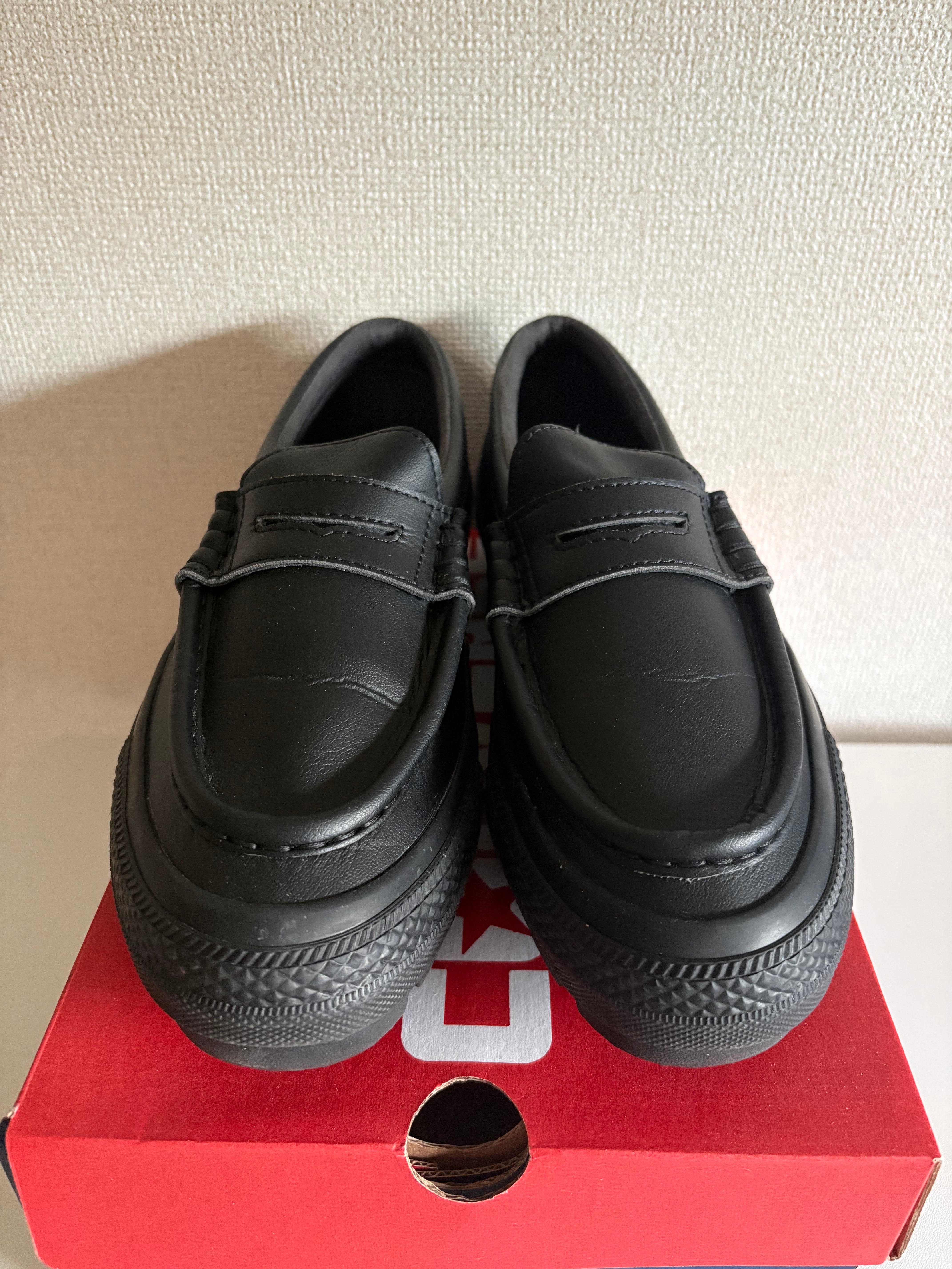 コンバース オールスター チャンク ローファー "ブラックモノクローム"