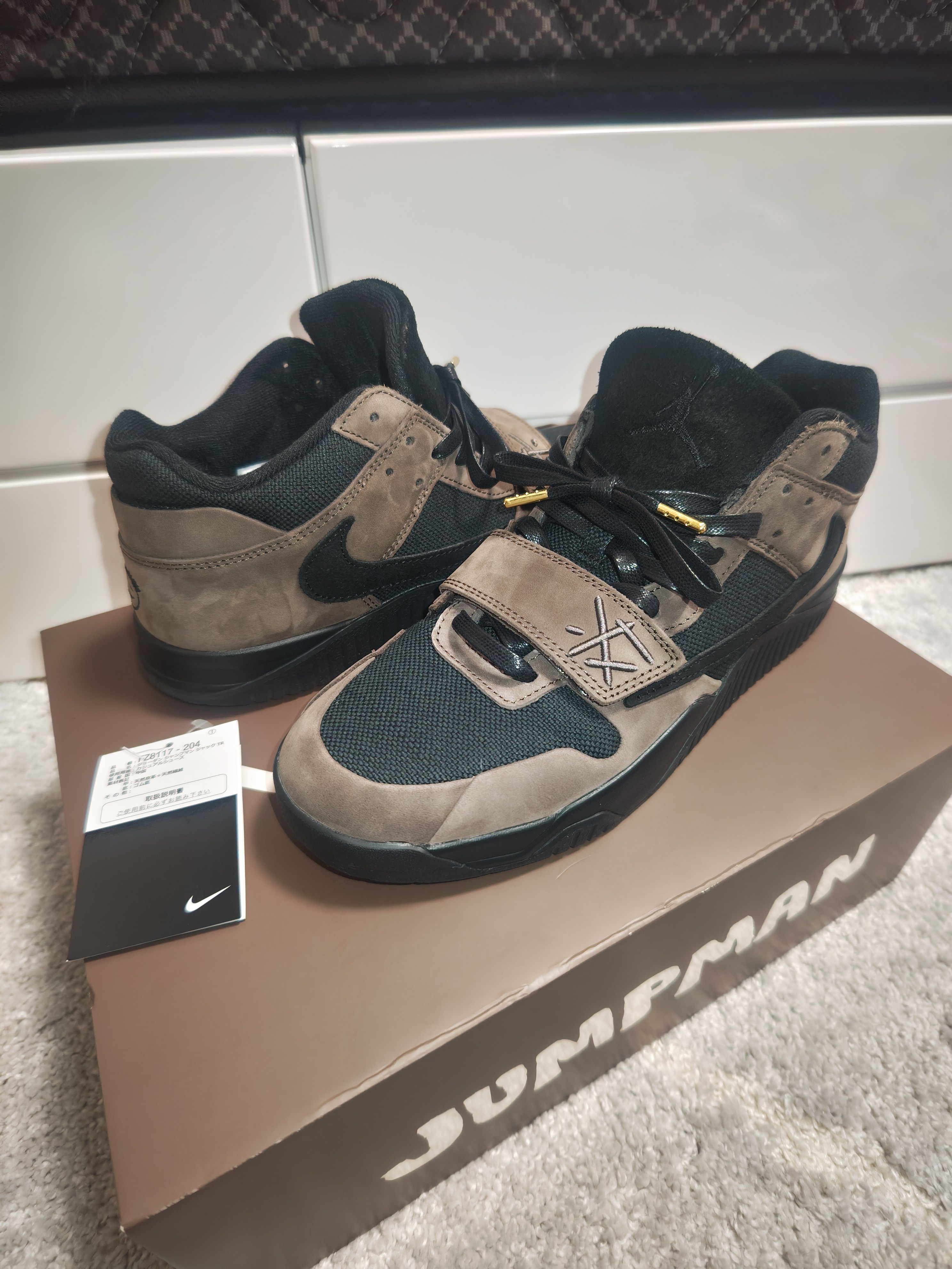 Travis Scott × Nike Jordan Jumpman Jack TR CJ1 T-Rexx "Black and Dark Mocha"