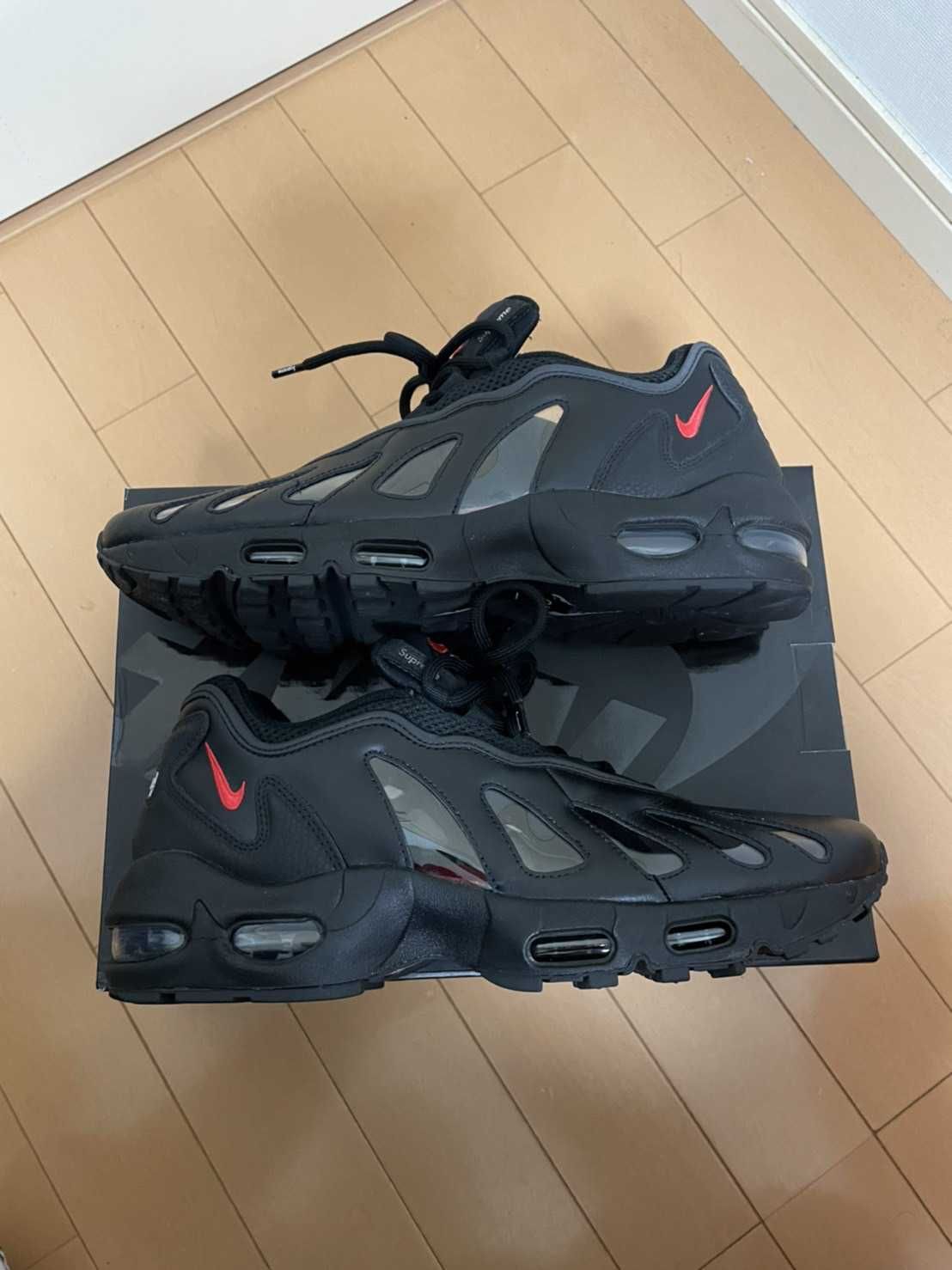 Supreme × Nike Air Max 96 "Black/Speed Red/Clear"
