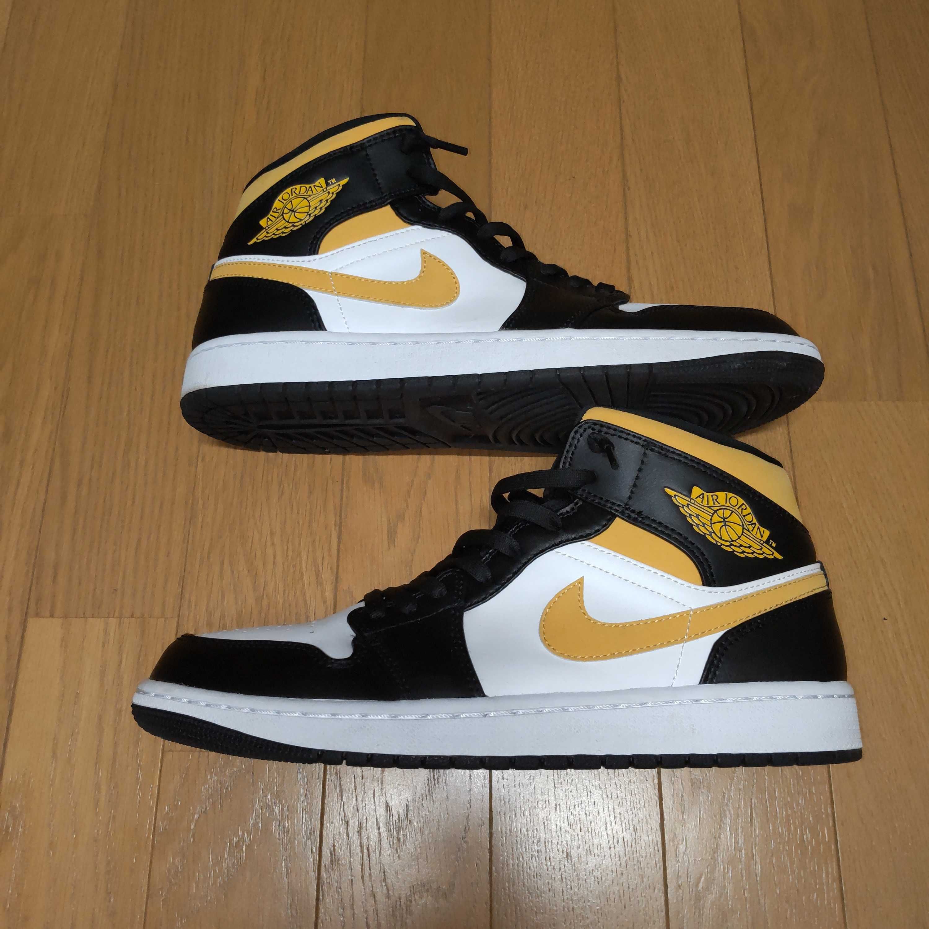 Nike Air Jordan 1 Mid "White/Pollen-Black"