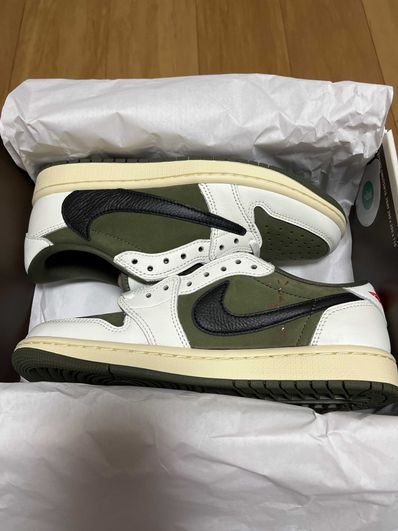 Travis Scott × Nike Air Jordan 1 Low OG SP "Reverse Olive"