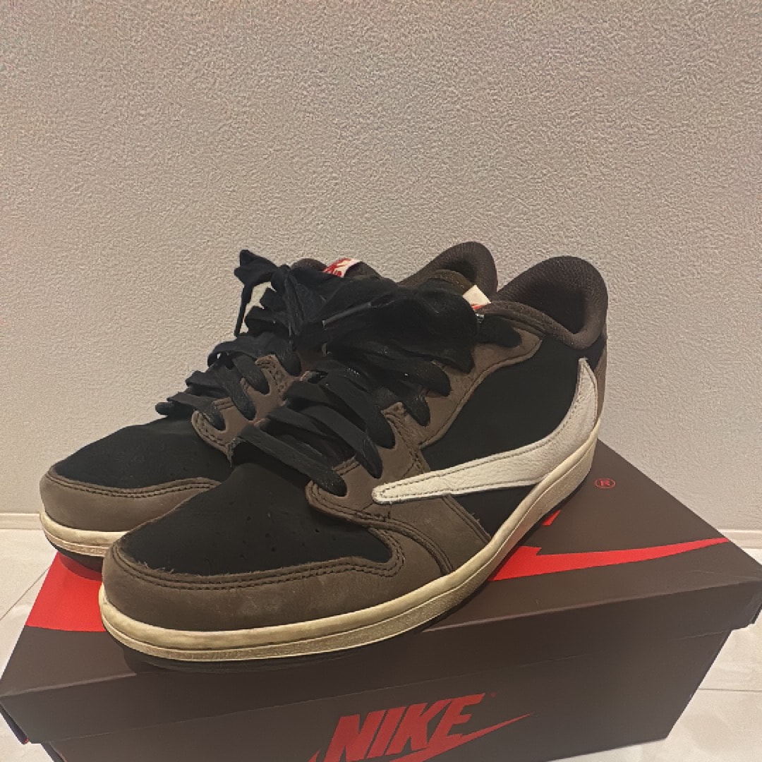 Travis Scott × Nike Air Jordan 1 Low OG SP-T "Black/Dark Mocha"