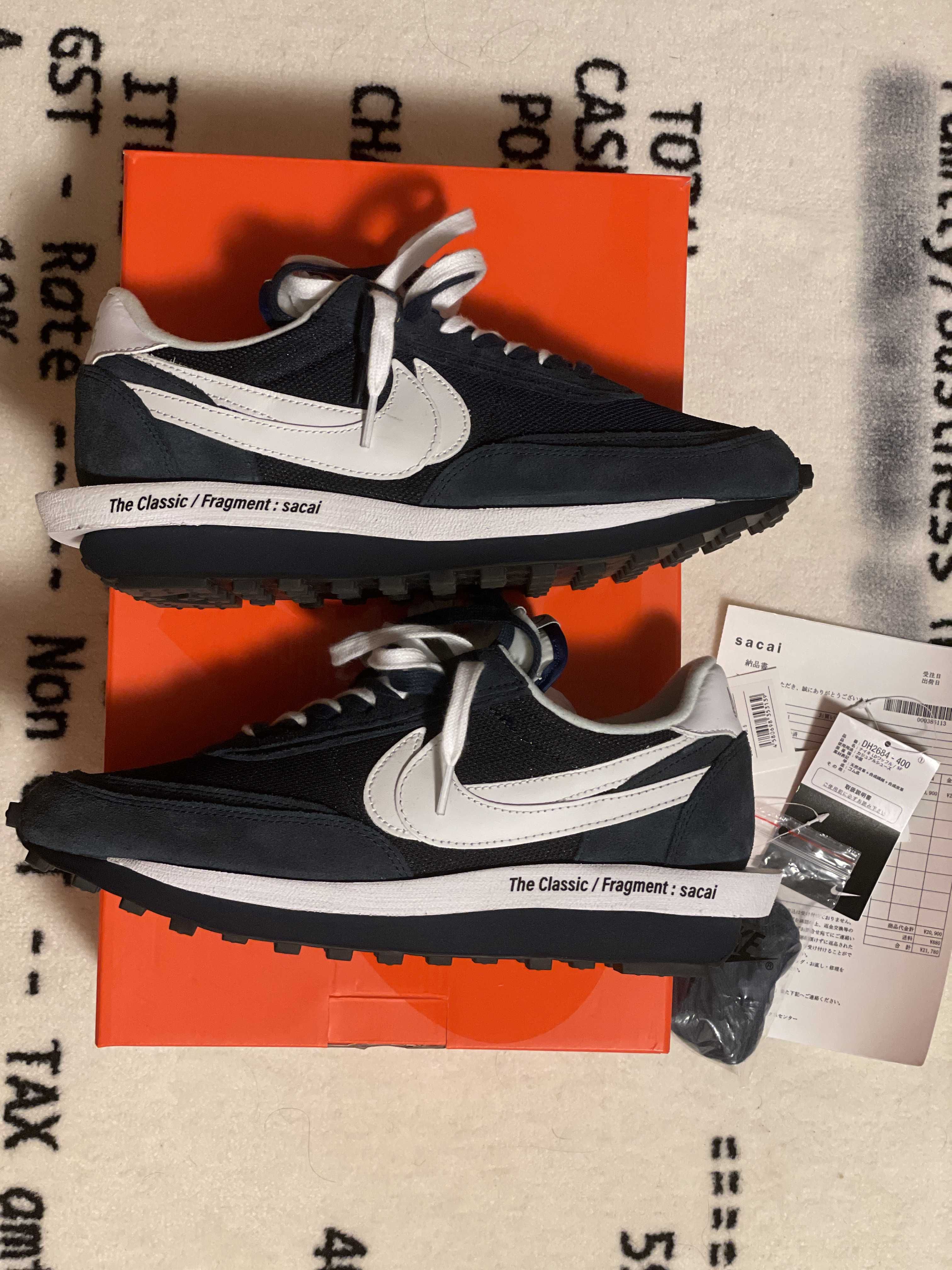 Fragment × sacai × Nike LD Waffle "Blackended Blue"