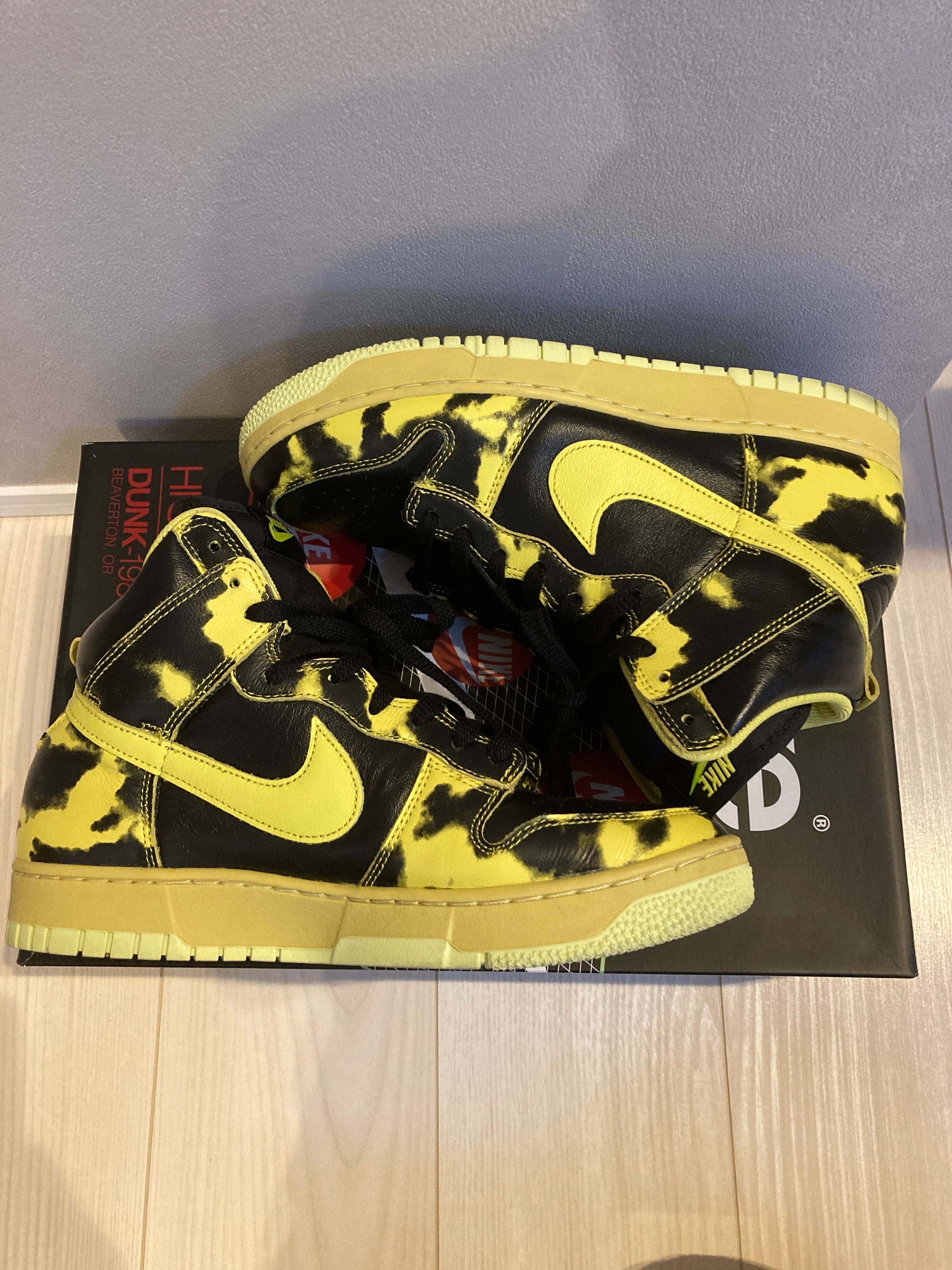 Nike Dunk High 1985 SP "Yellow Acid Wash"