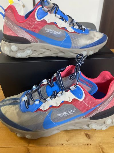 UNDERCOVER × NIKE REACT ELEMENT 87 "BLUE/RED"