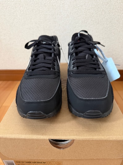 Off-White × Nike Air Max 90 "Black/Black-Cone-White"