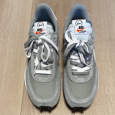 fragment design × sacai × Nike LD Waffle "Light Smoke Grey"