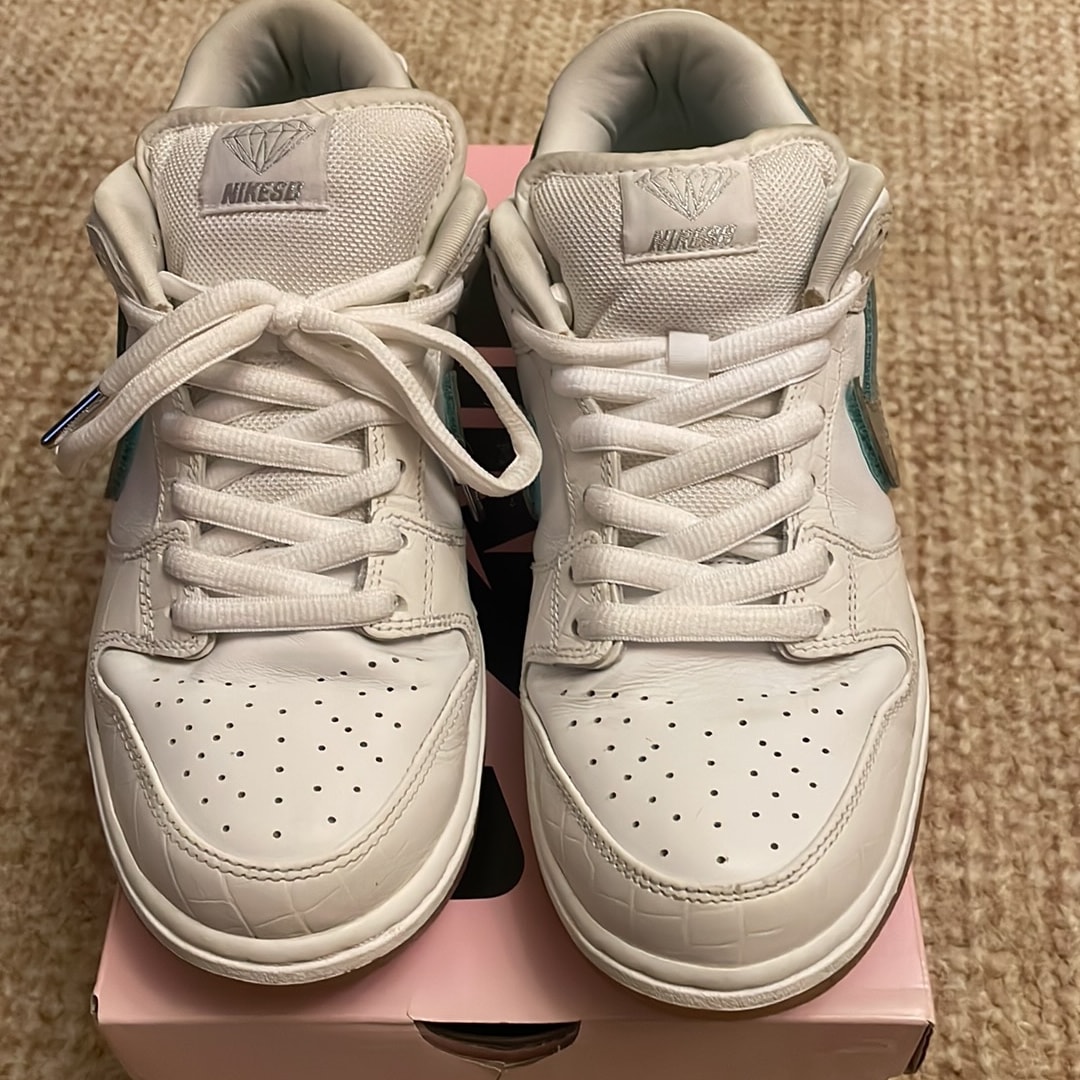 Diamond Supply Co. × Nike SB Dunk Low Pro "White"