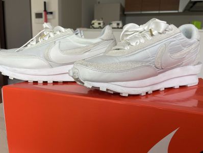 sacai × Nike LDV Waffle "Triple White"