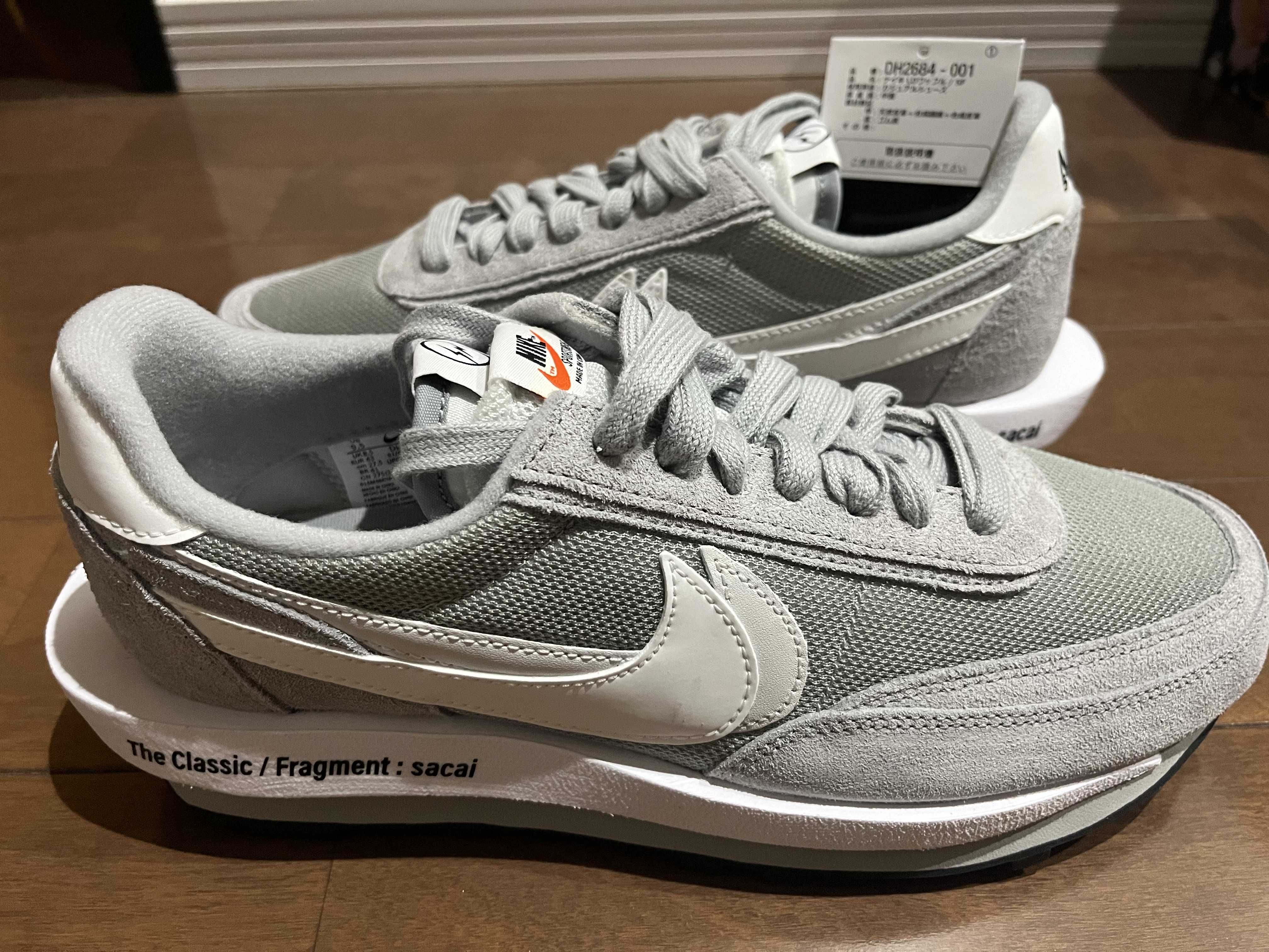 Fragment × sacai × Nike LD Waffle "Light Smoke Grey"
