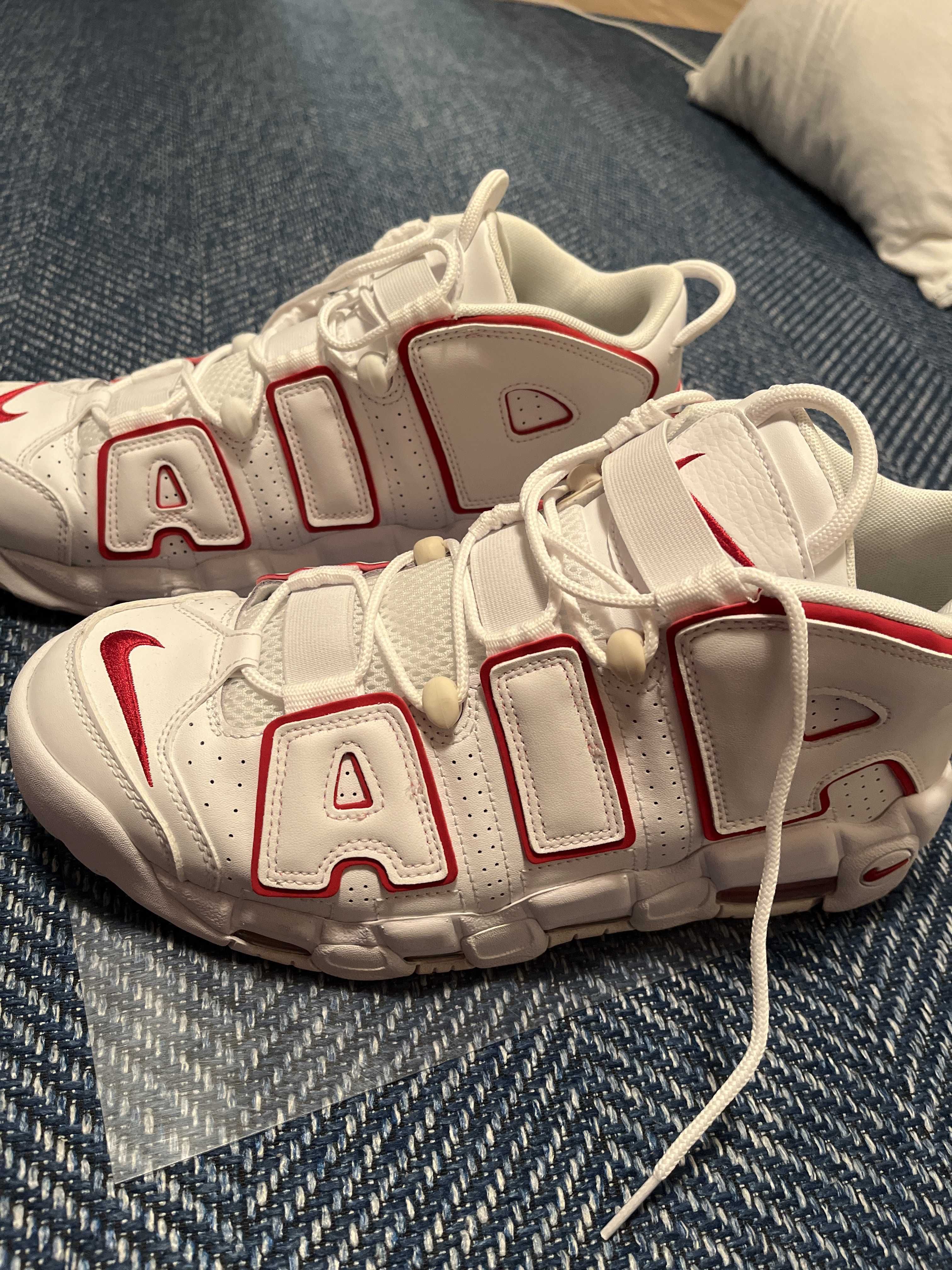 NIKE AIR MORE UPTEMPO "WHITE/VARSITY RED" (2021)