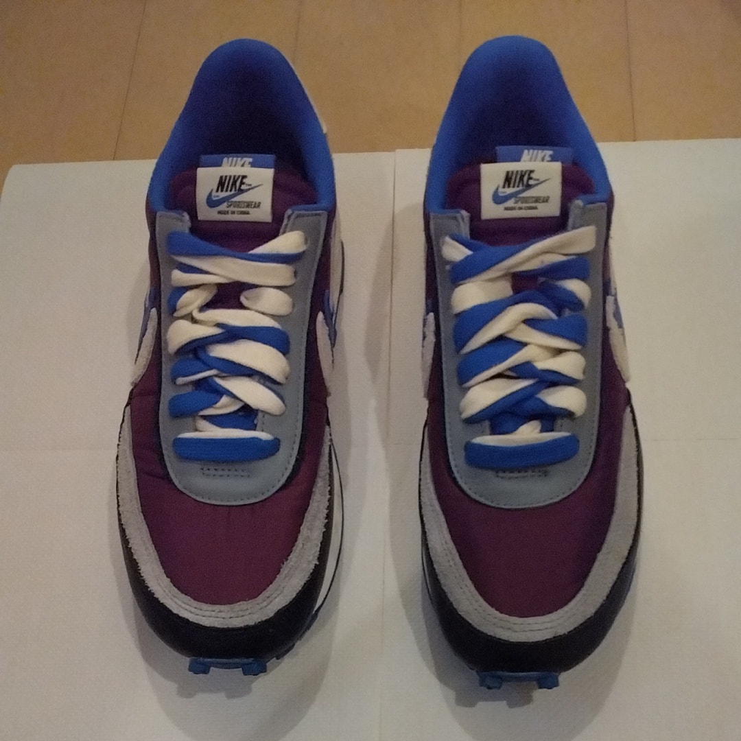 UNDERCOVER × sacai × Nike LD Waffle "Night Maroon/Pale Ivory-Ground Grey-Team Royal"