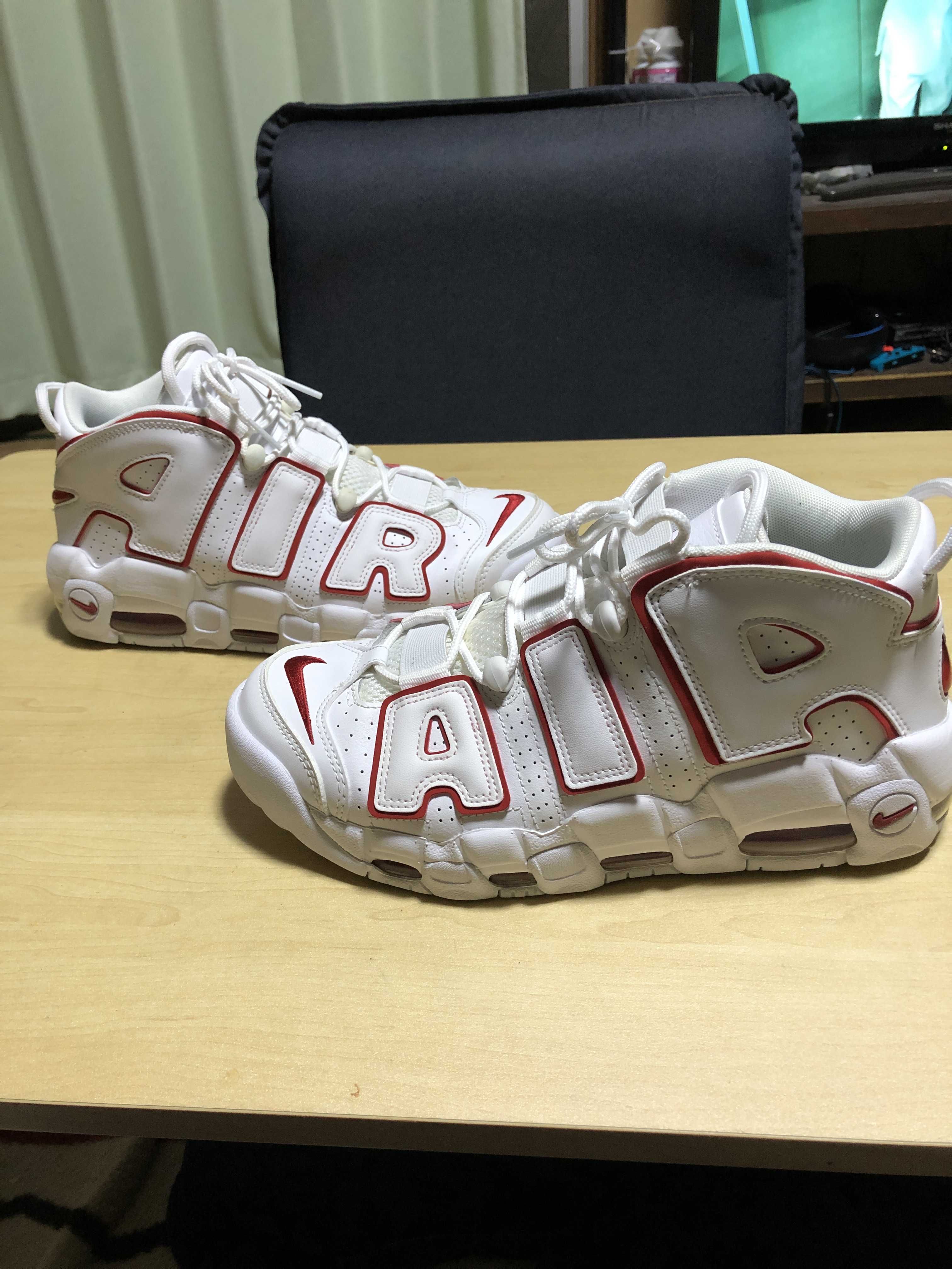 NIKE AIR MORE UPTEMPO "WHITE/VARSITY RED" (2021)