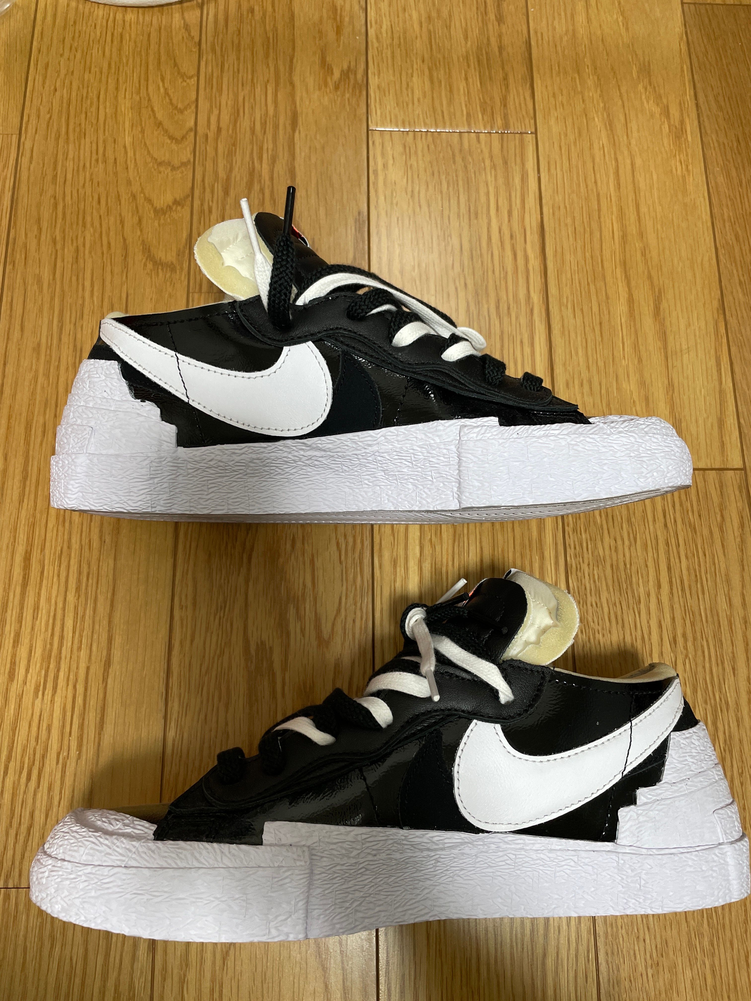 sacai × Nike Blazer Low "Black Patent Leather"