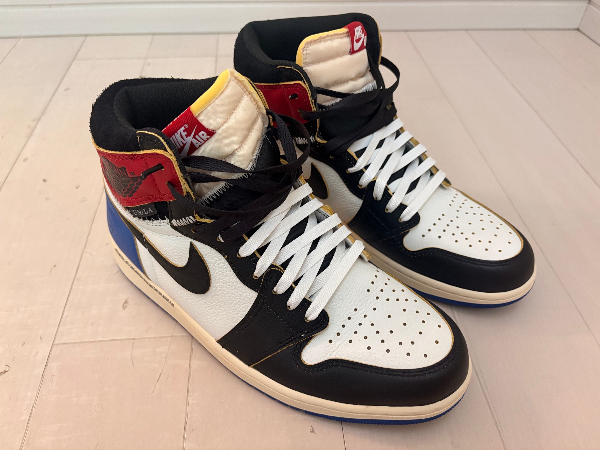 fragment design × UNION × Nike Air Jordan 1 High OG "Black/Varsity Red"