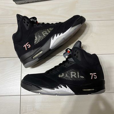 NIKE AIR JORDAN 5 PARIS SAINT-GERMAIN BLACK/CEMENT GREY