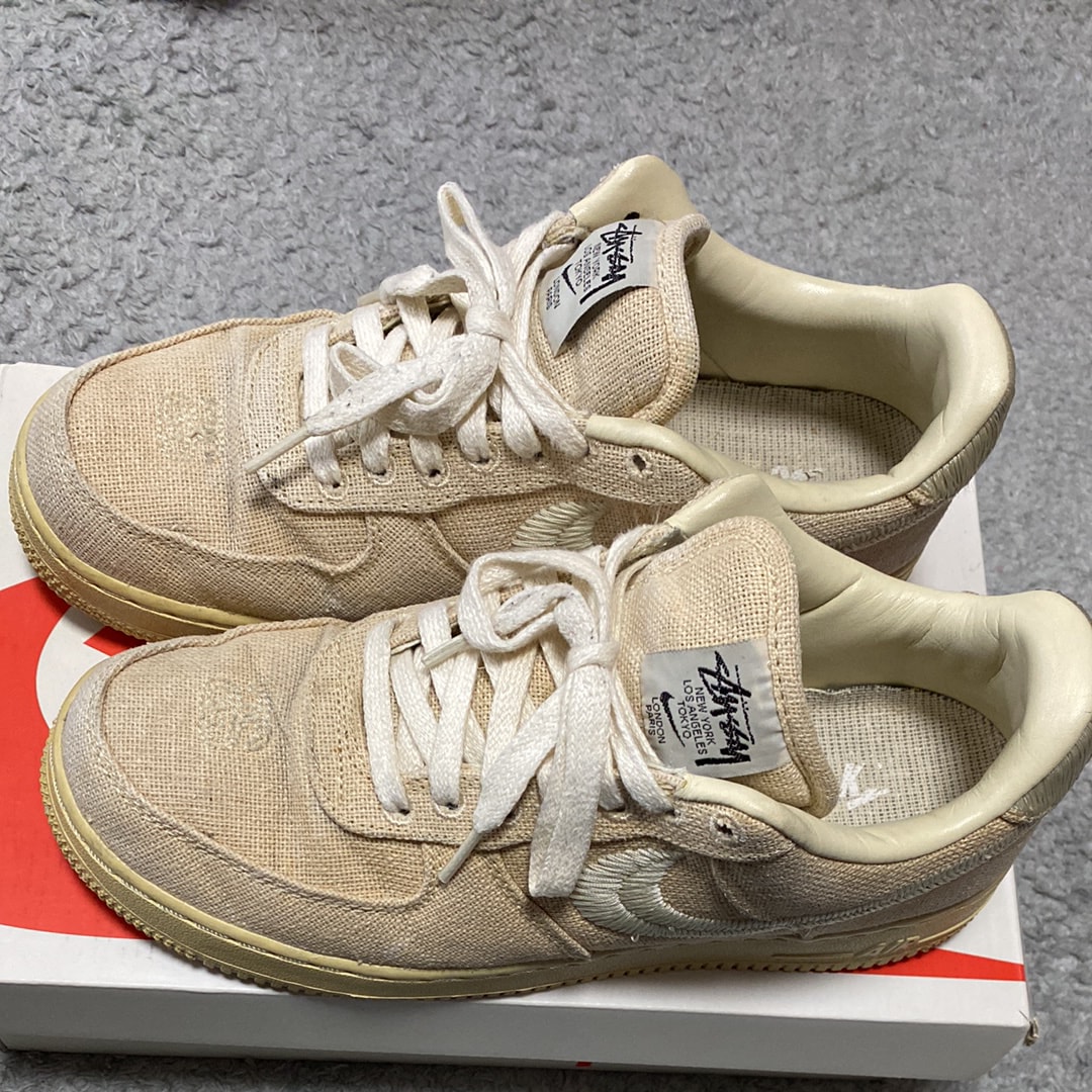 Stussy × Nike Air Force 1 Low "Fossil Stone"