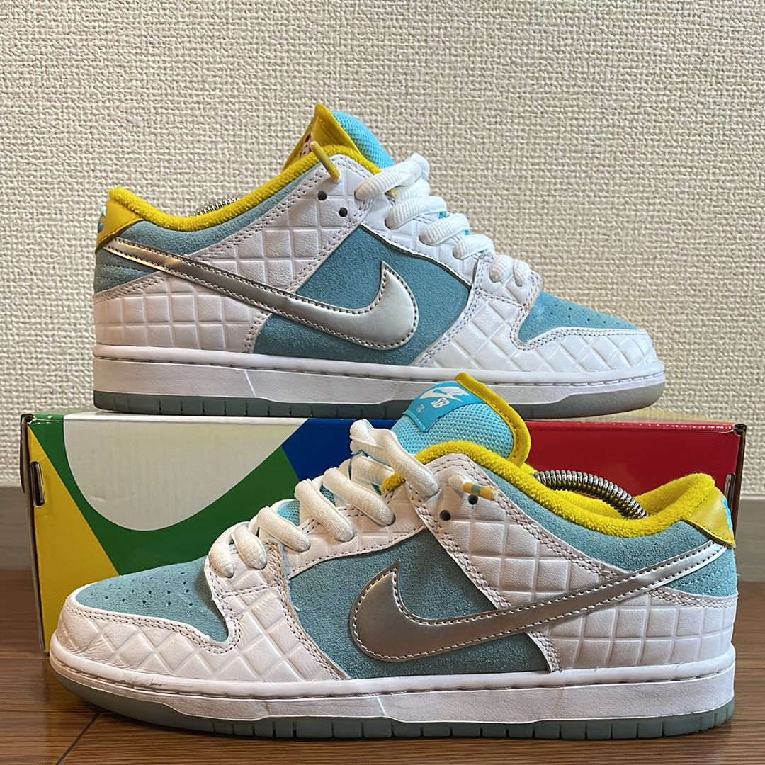 FTC Nike SB Dunk Low White/Blue 銭湯ダンク FTC × ナイキ SB ダンク ロー プロ 