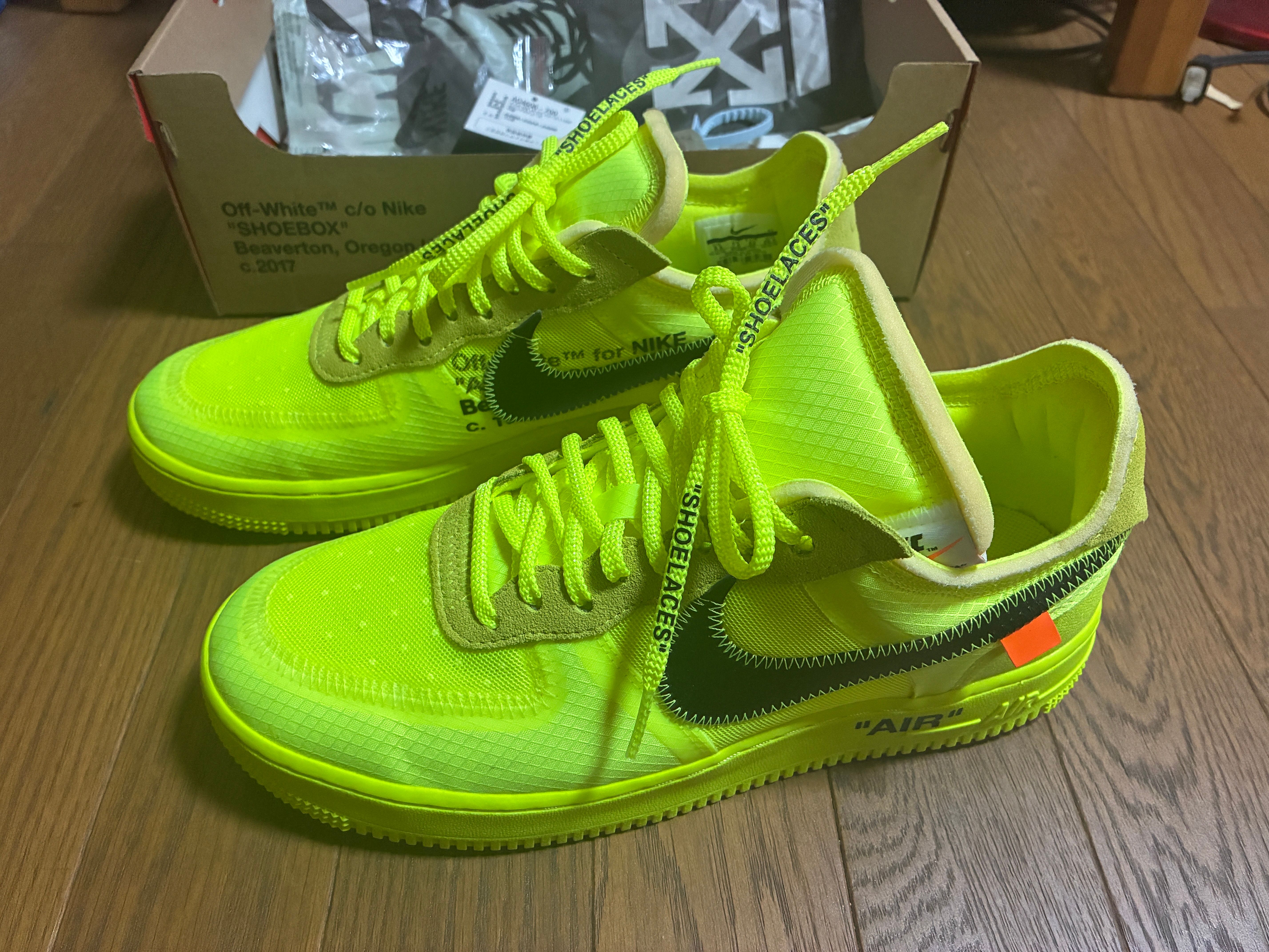 Off-White × Nike Air Force 1 Low "Volt"