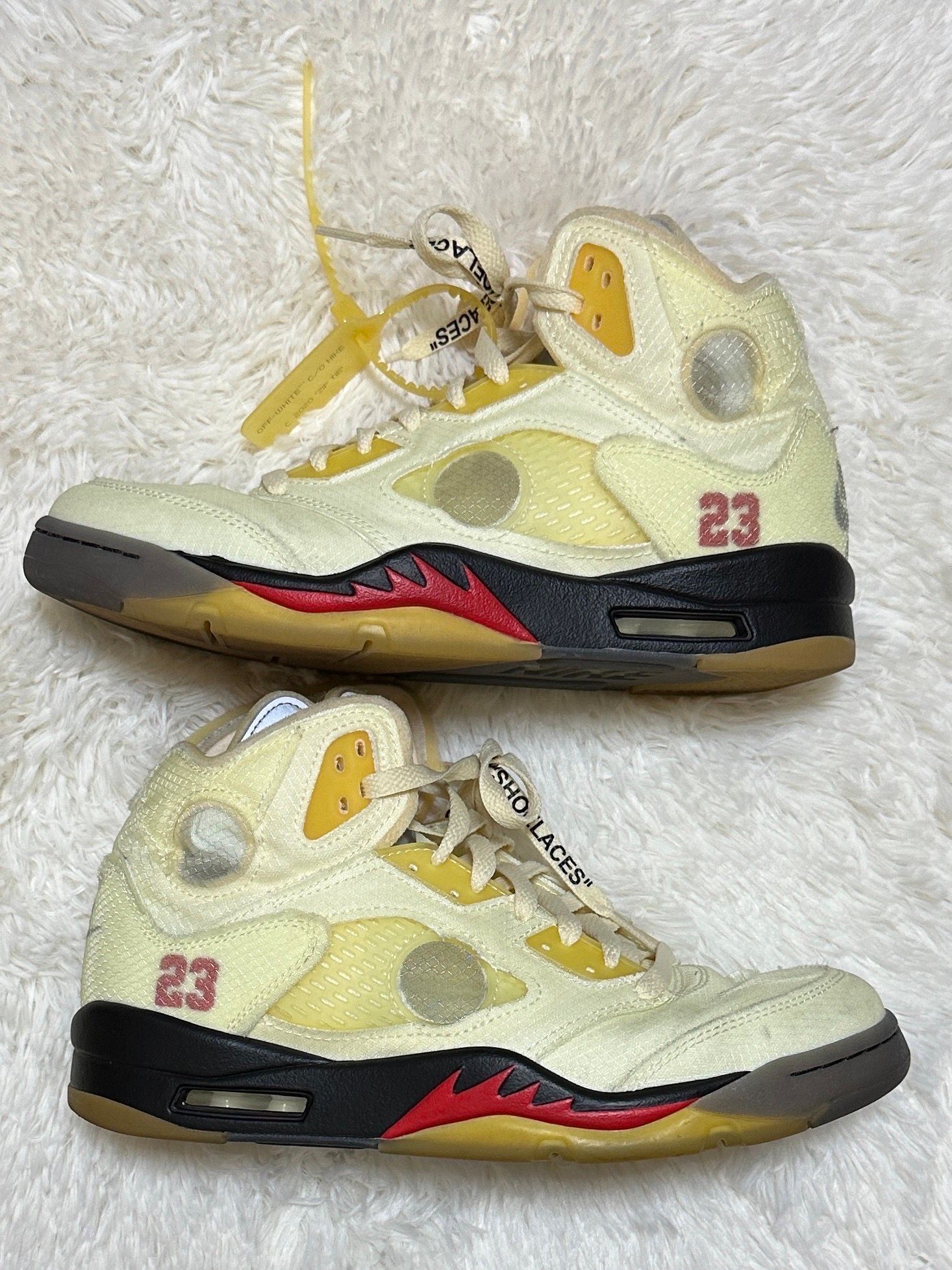 Off-White × Nike Air Jordan 5 "Sail"