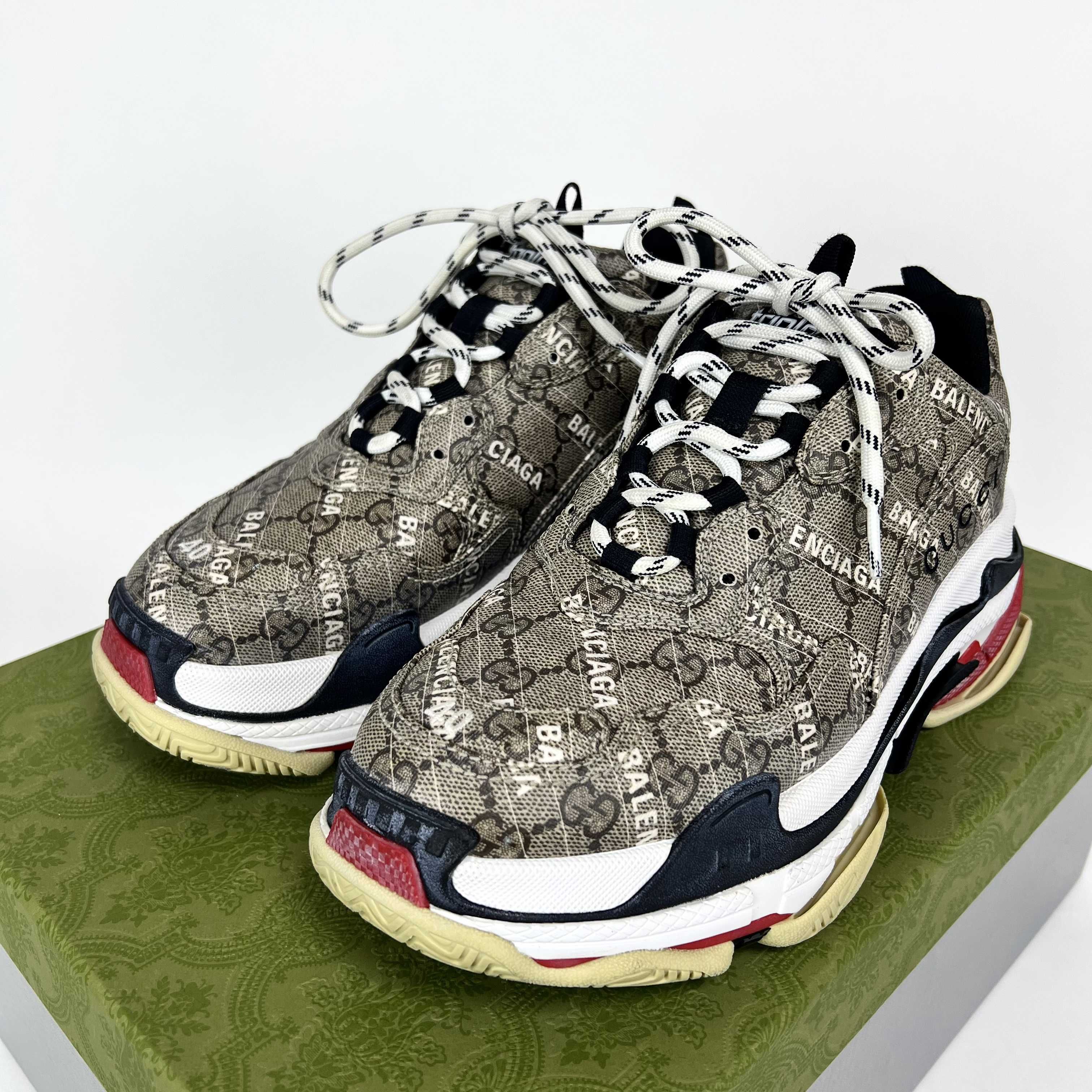GUCCI × Balenciaga The Hacker Project Triple S "Beige"