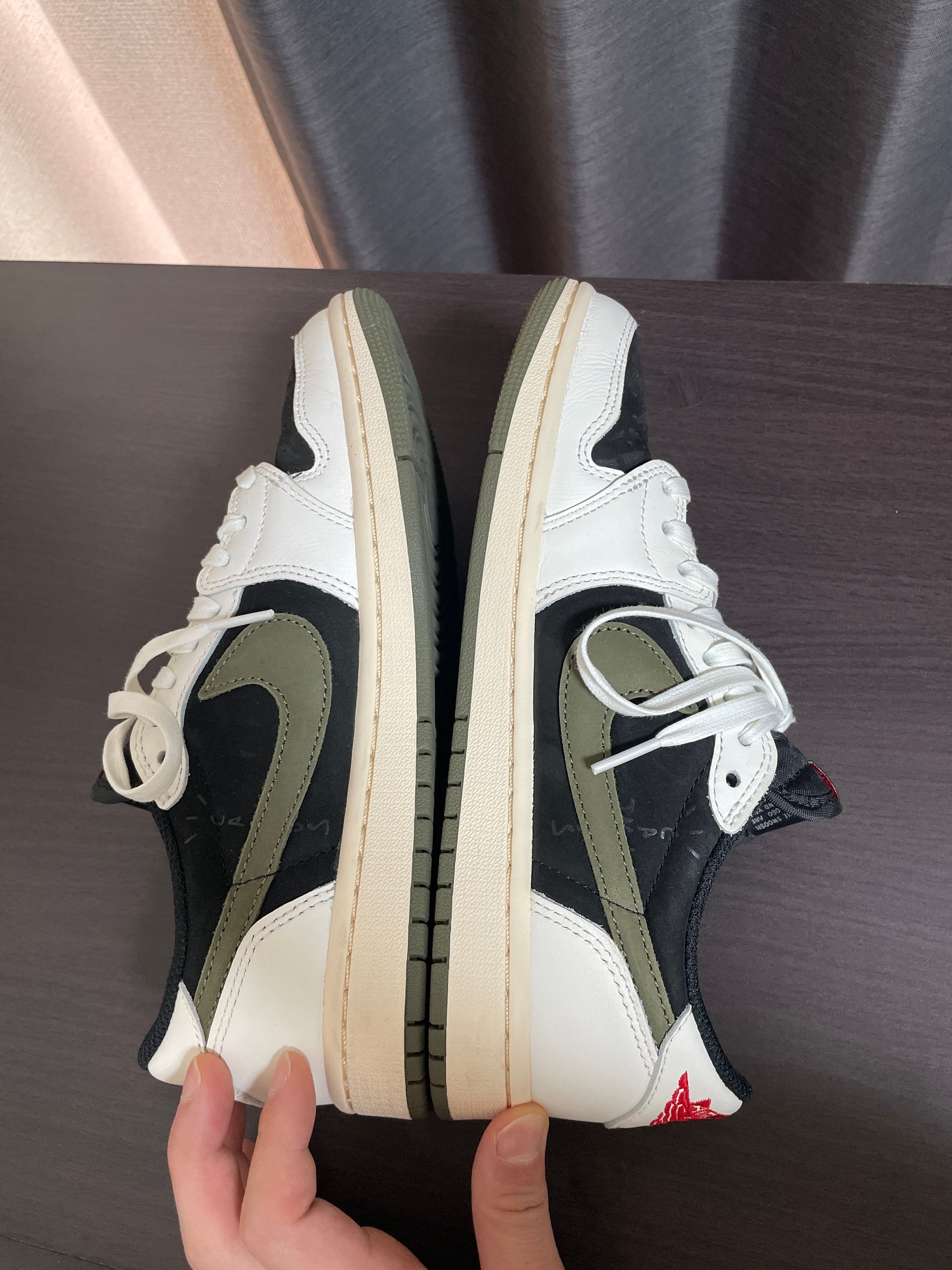 Travis Scott × Nike Women's Air Jordan 1 Low OG "Medium Olive"