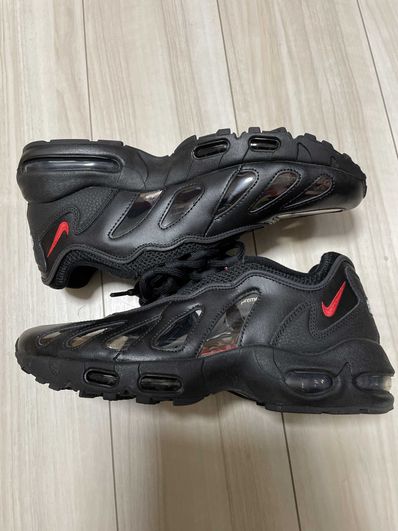 Supreme × Nike Air Max 96 "Black/Speed Red/Clear"
