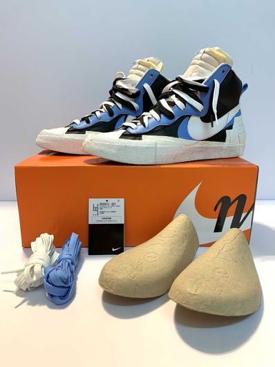 sacai × NIKE BLAZER MID "BLACK / BLUE"