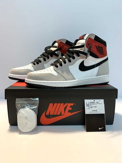 Nike Air Jordan 1 High OG "White/Black/Light Smoke Grey"