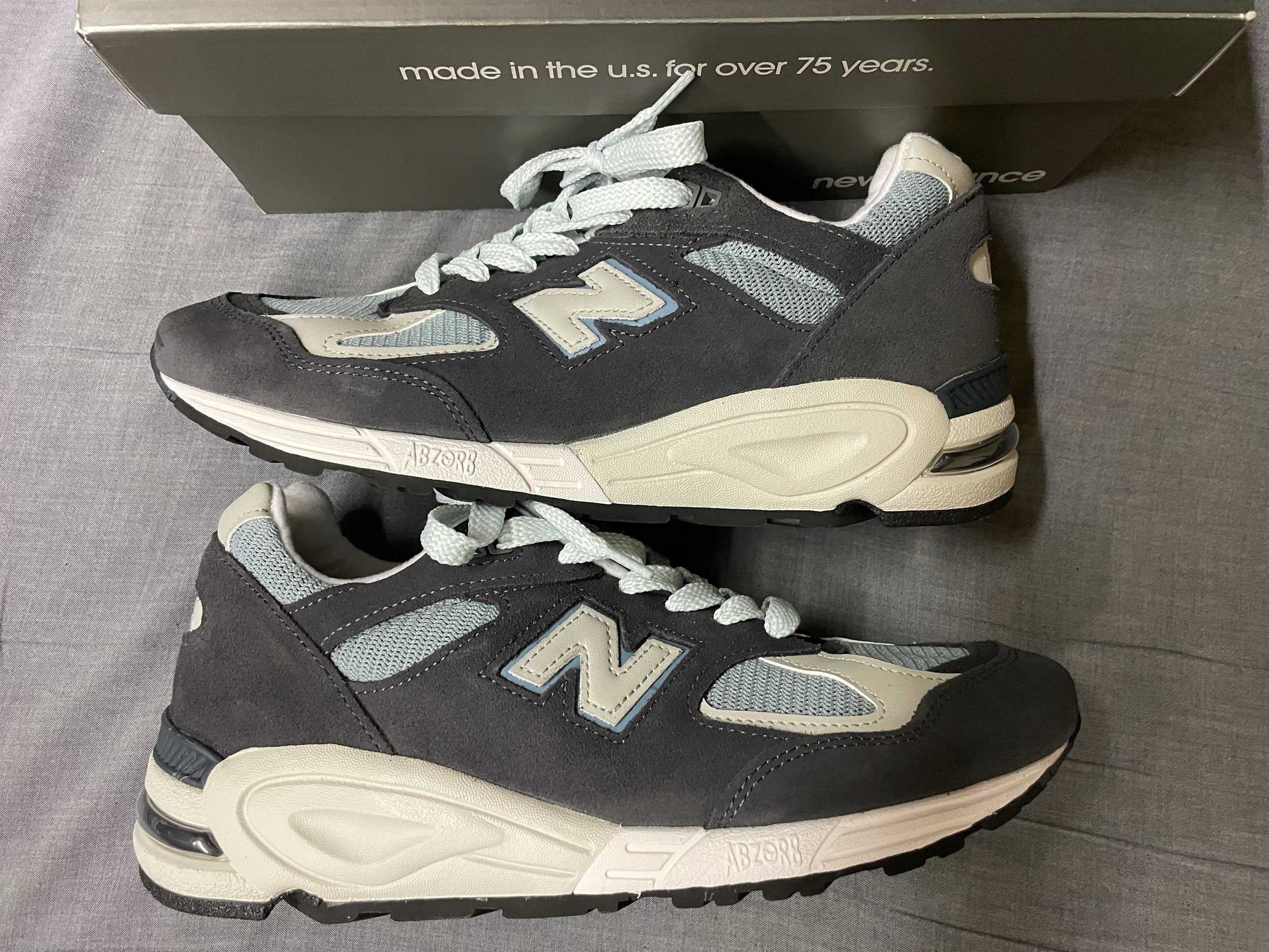 KITH Ronnie Fieg × New Balance 990V2 "Steel Blue"