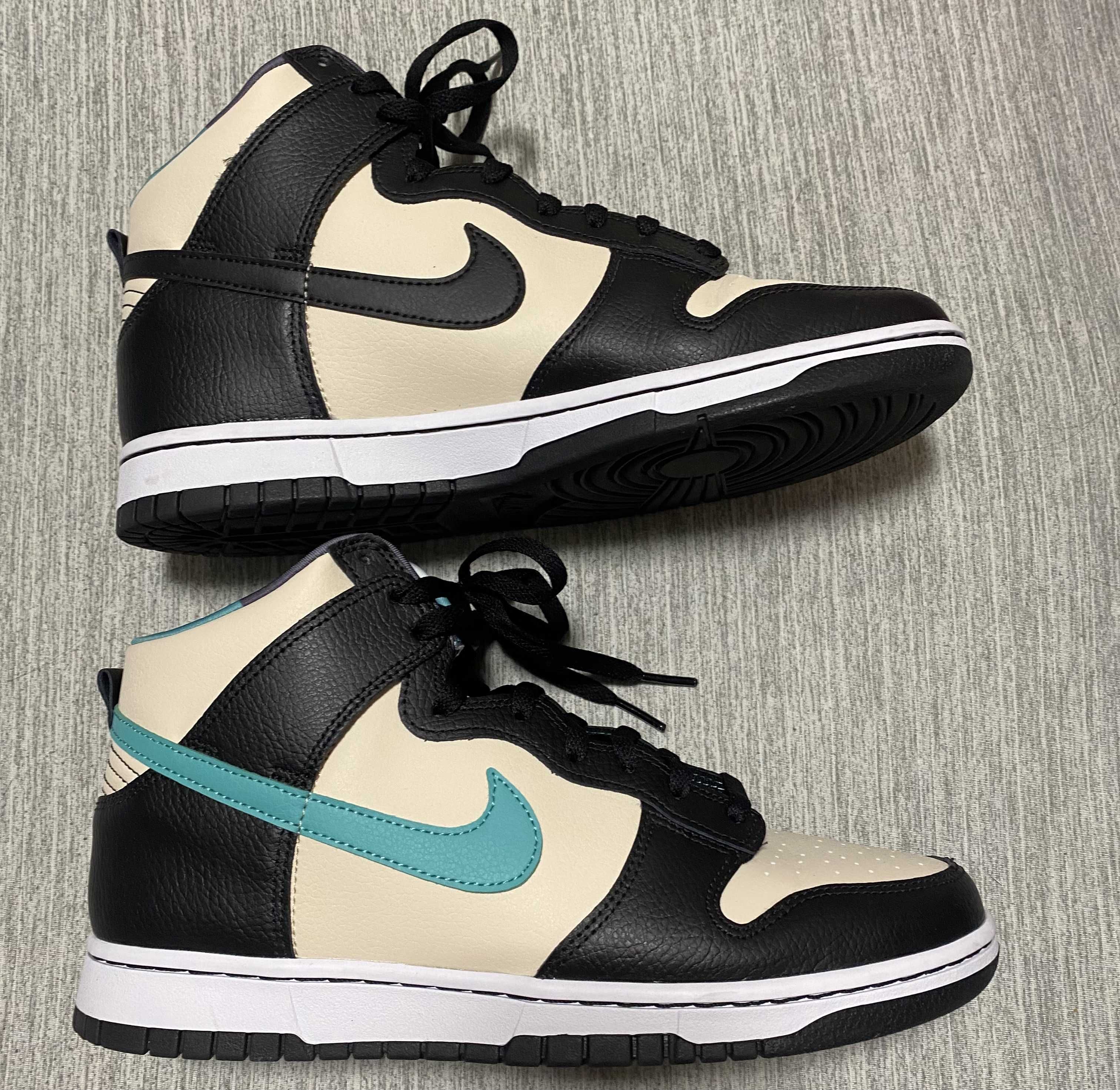Nike Dunk High Retro EMB "Pearl White and Washed Teal"