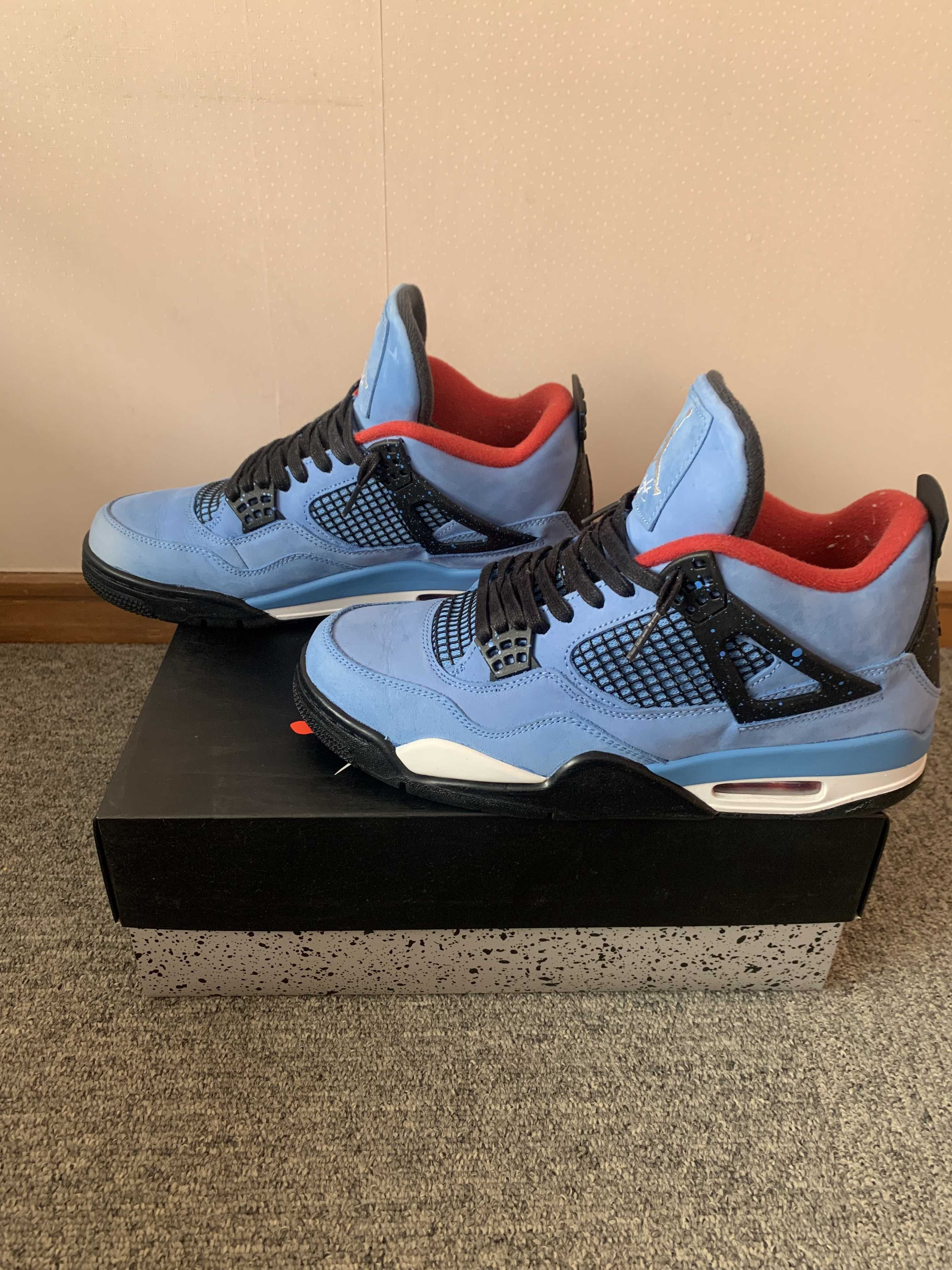 Travis Scott × Nike Air Jordan 4 Retro Cactus Jack "University Blue"