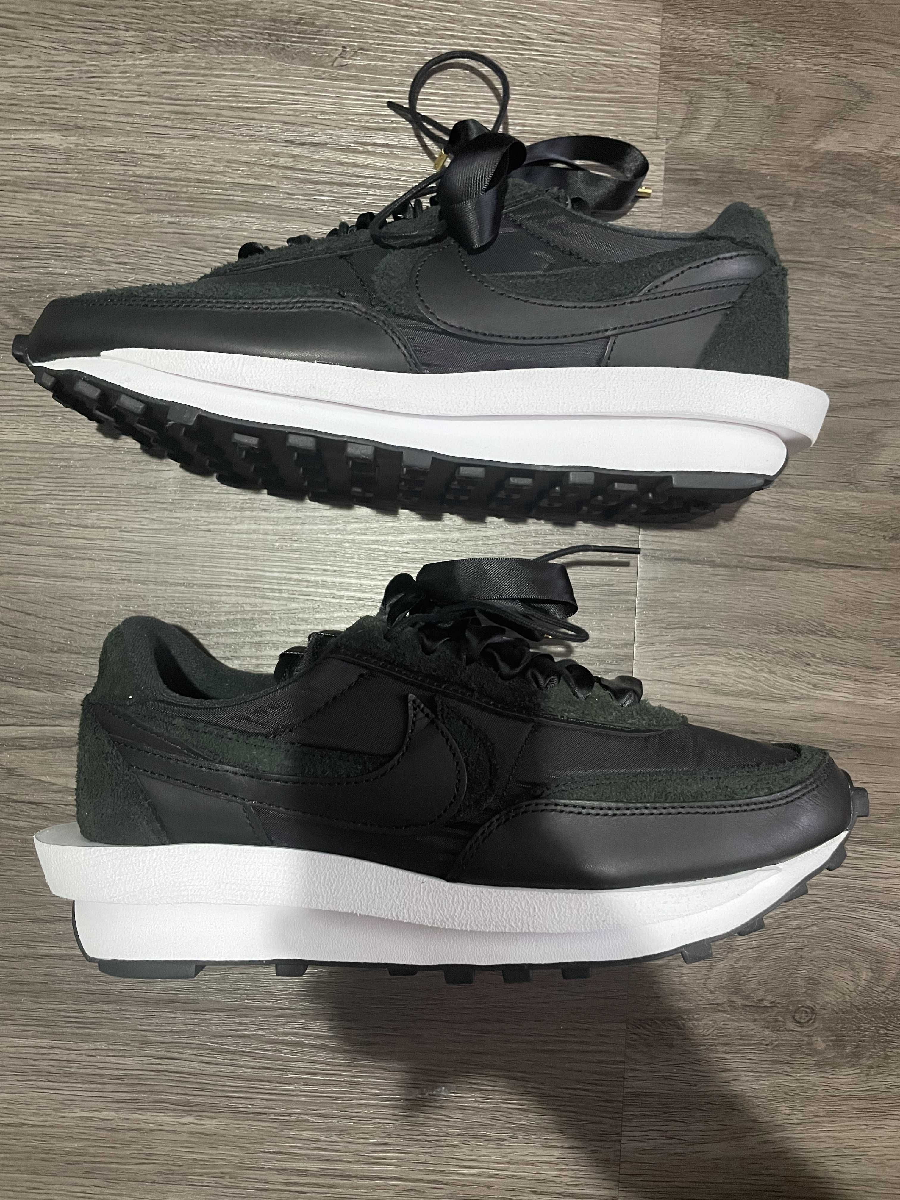 sacai × Nike LDV Waffle "Triple Black"